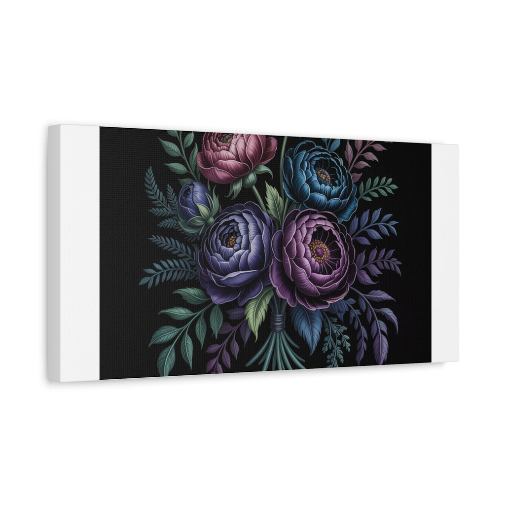 Moody Rose Bouquet Canvas | Matte Stretched Wall Art