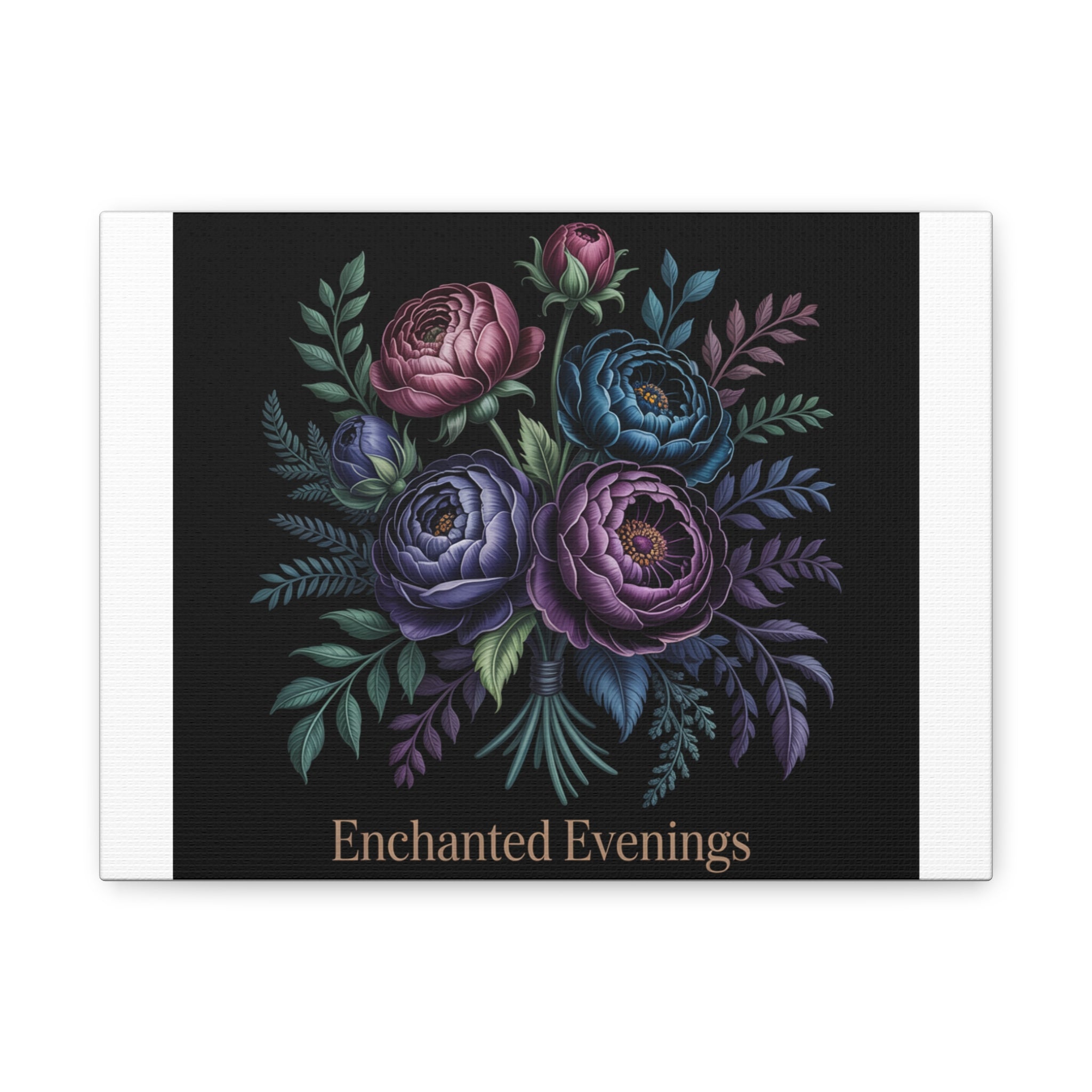 Moody Rose Bouquet Canvas | Matte Stretched Wall Art