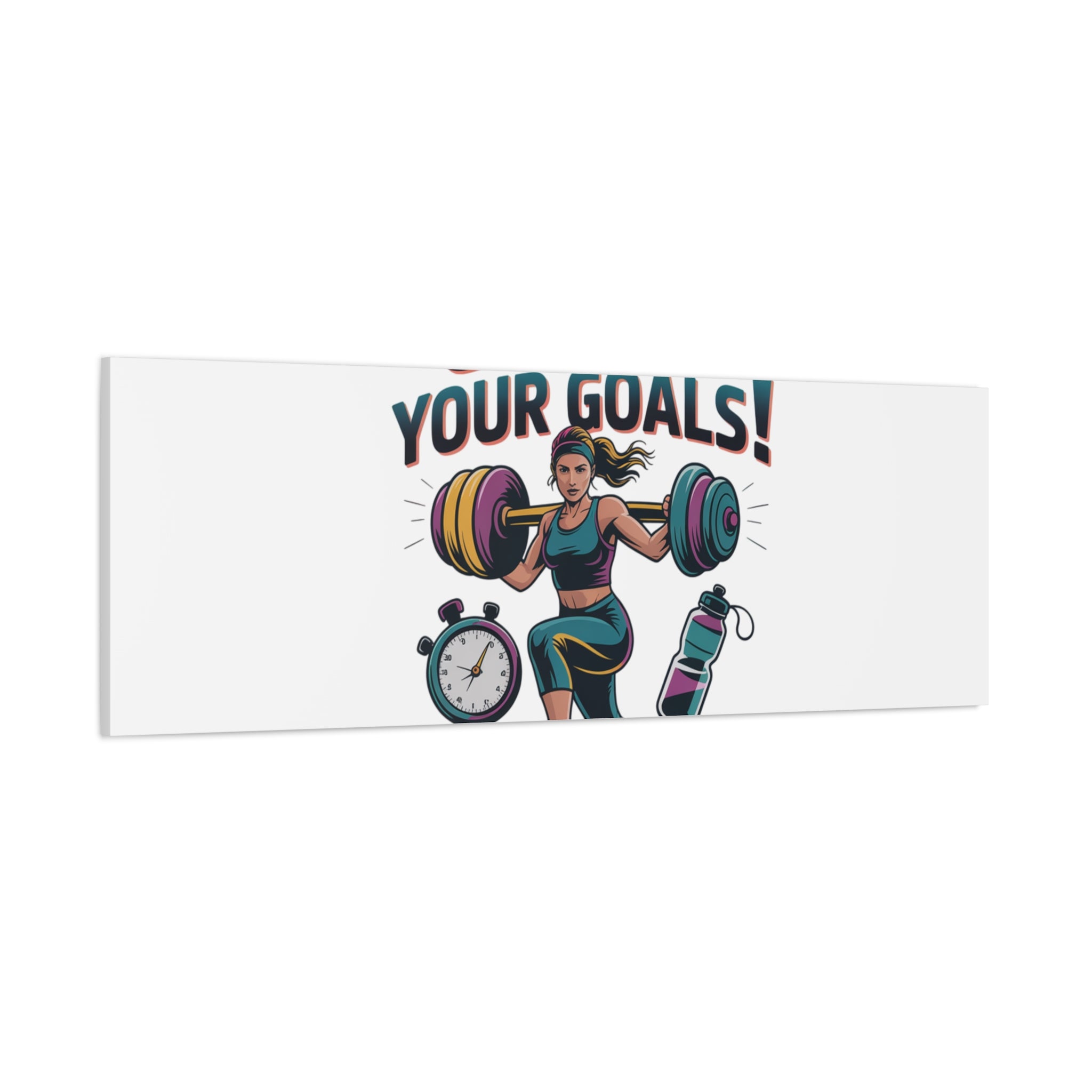 Crush Your Goals Fitness Artwork | Canvas