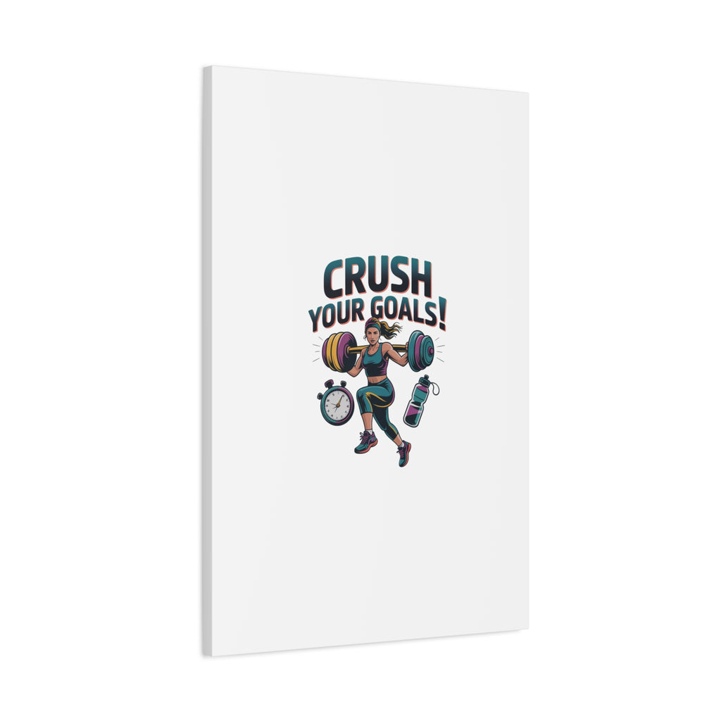 Crush Your Goals Fitness Artwork | Canvas