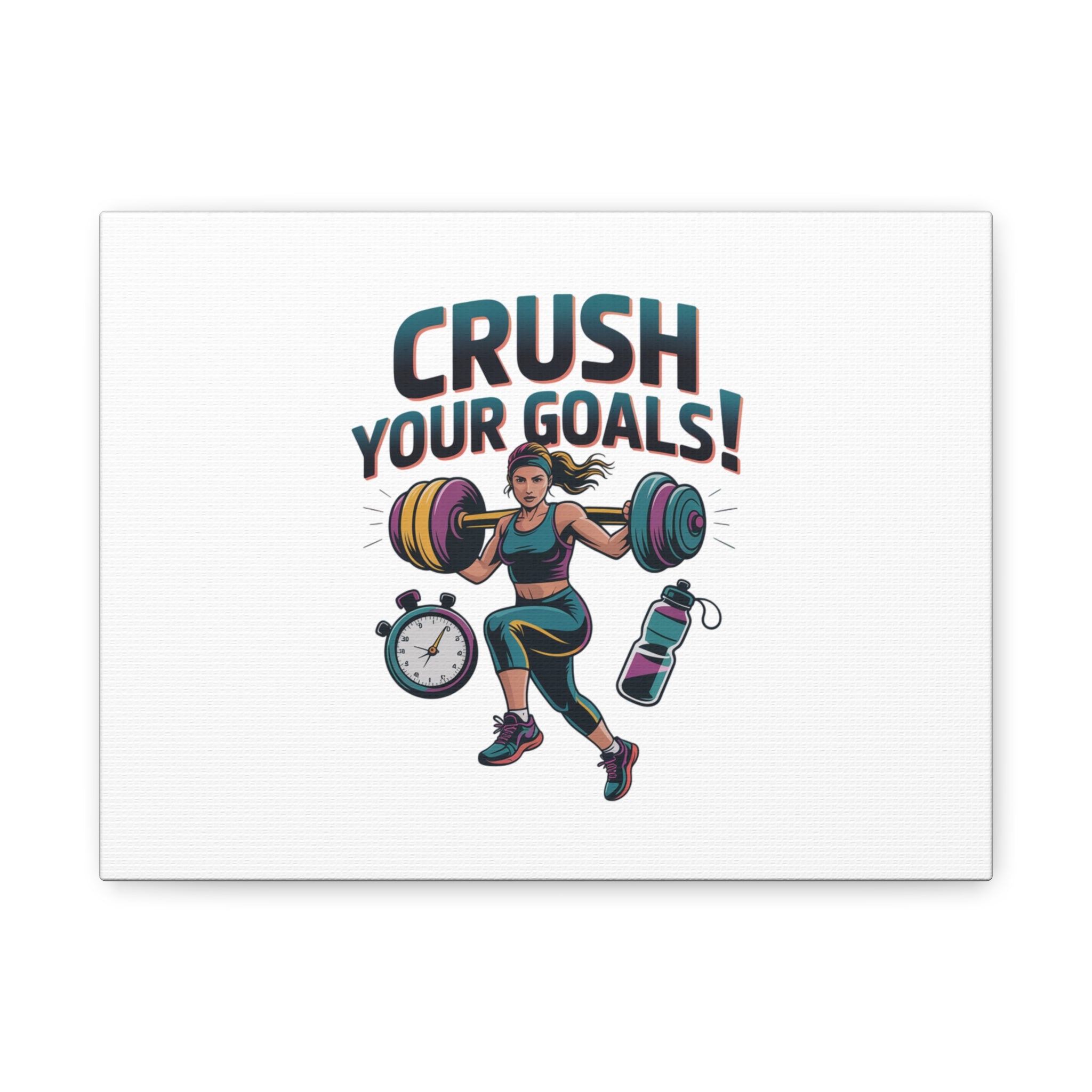 Crush Your Goals Fitness Artwork | Canvas