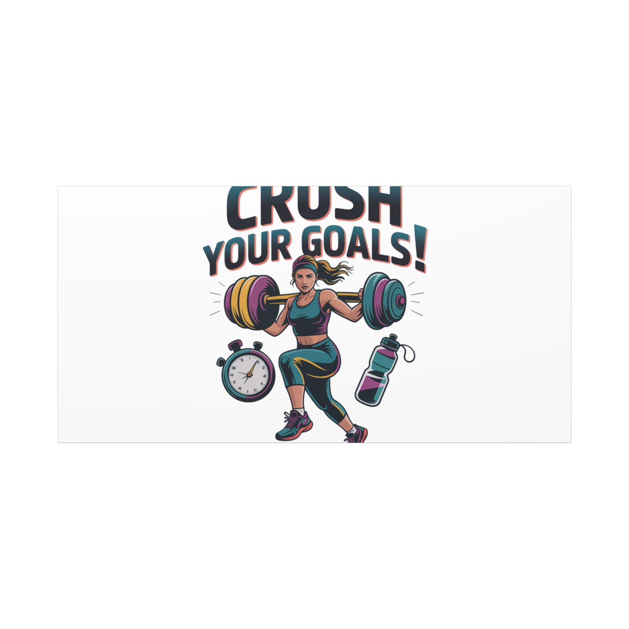 Crush Your Goals Fitness Artwork | Canvas