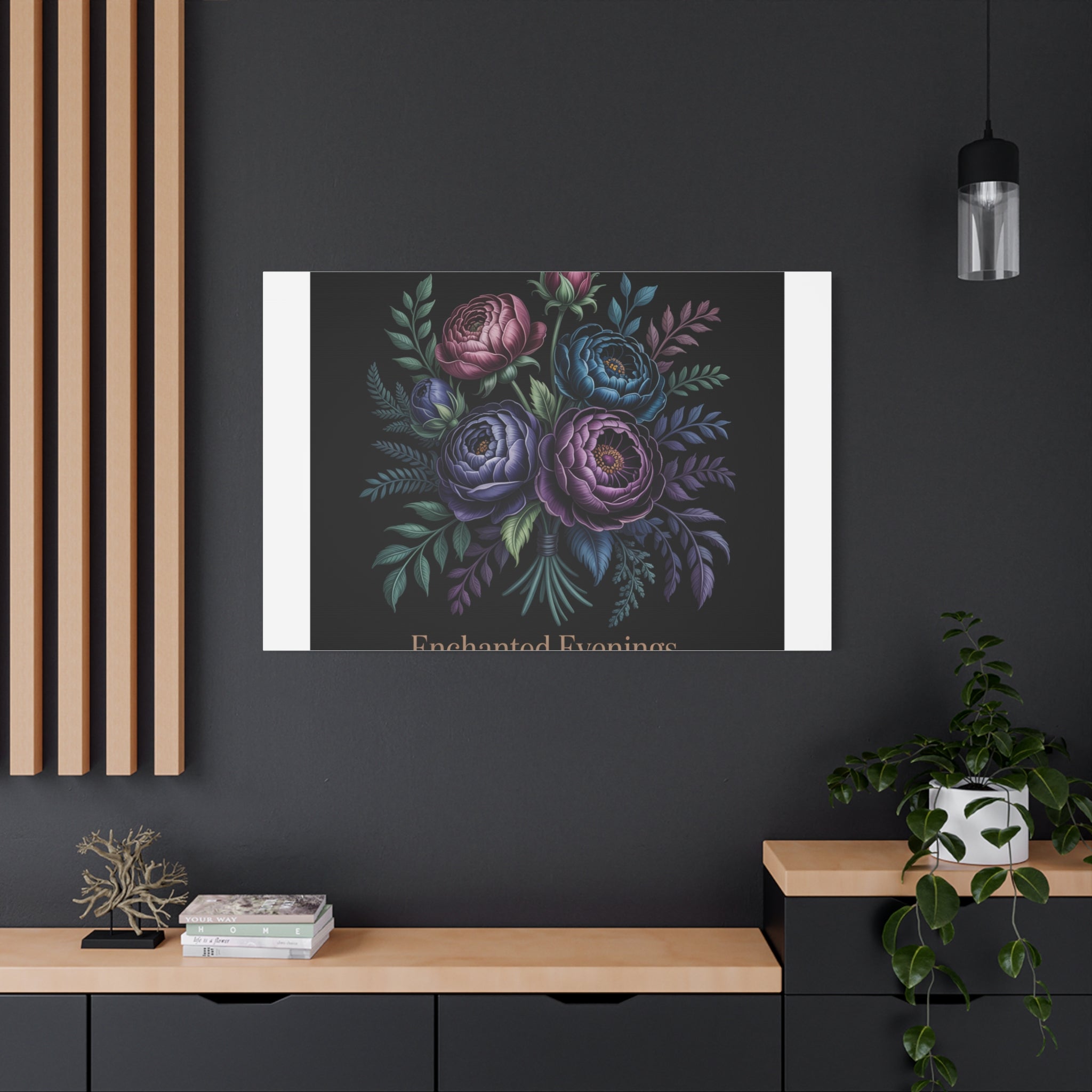 Moody Rose Bouquet Canvas | Matte Stretched Wall Art
