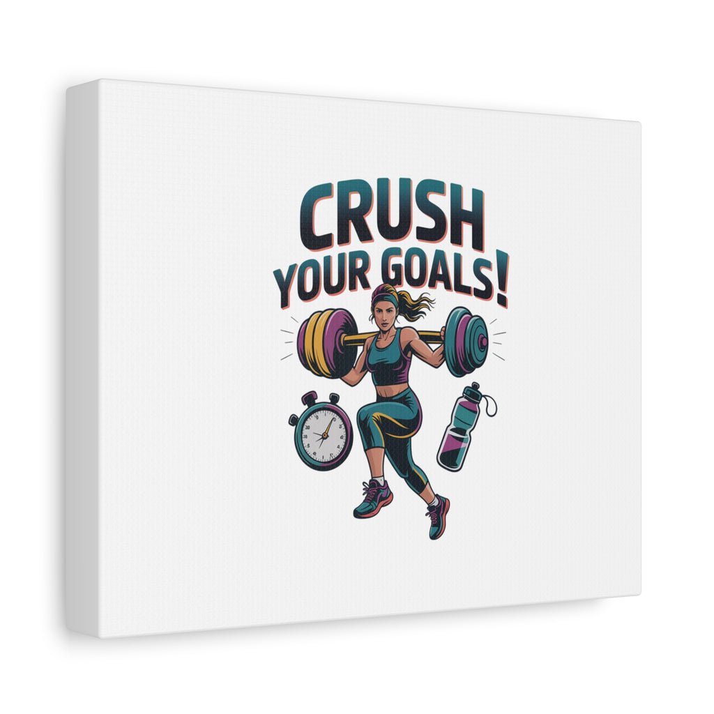 Crush Your Goals Fitness Artwork | Canvas