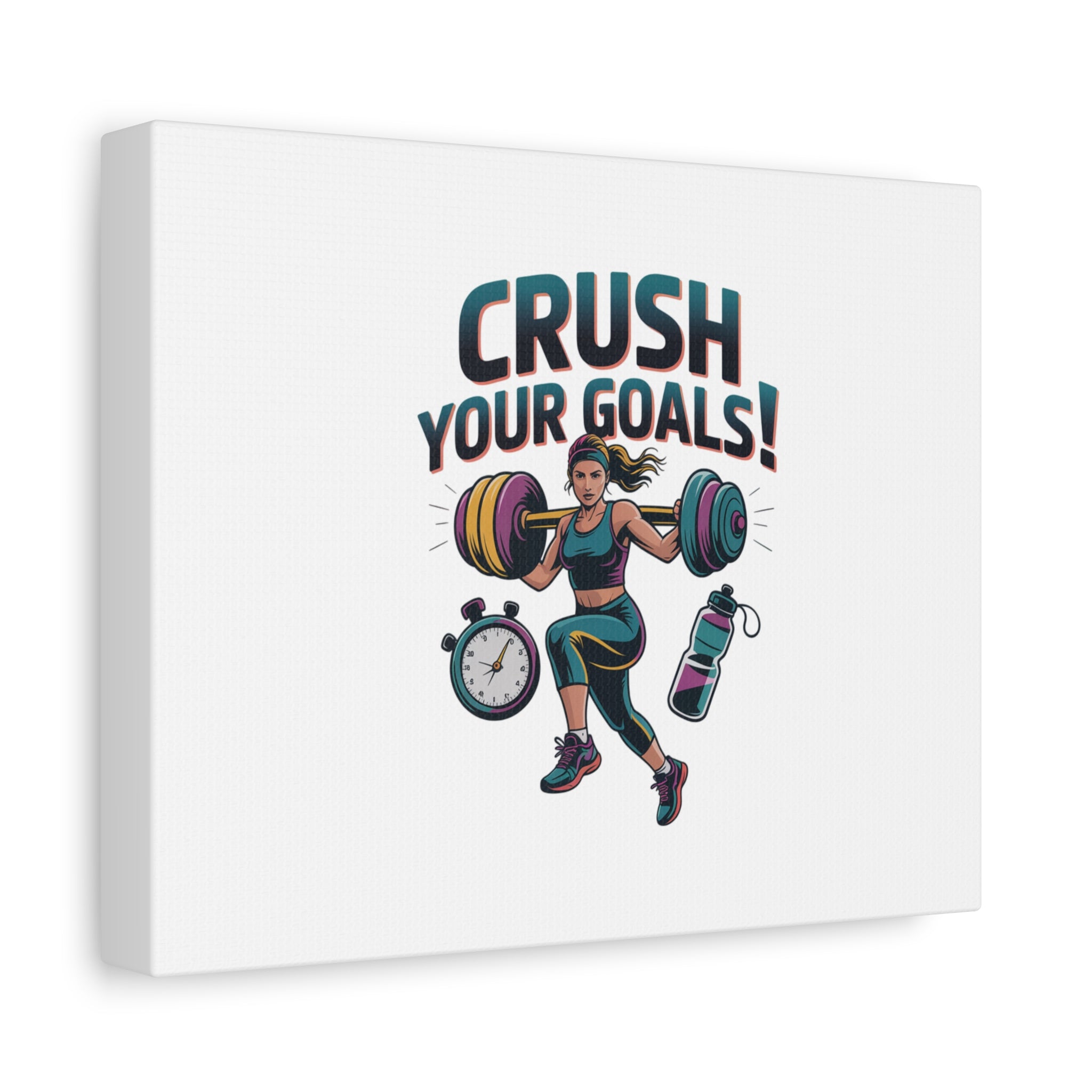Crush Your Goals Fitness Artwork | Canvas