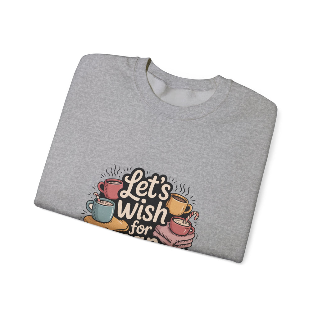 Let's Wish for Nap Time Sweatshirt | introvert Christmas sweatshirt, festive burnout
