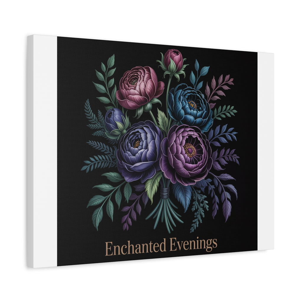 Moody Rose Bouquet Canvas | Matte Stretched Wall Art