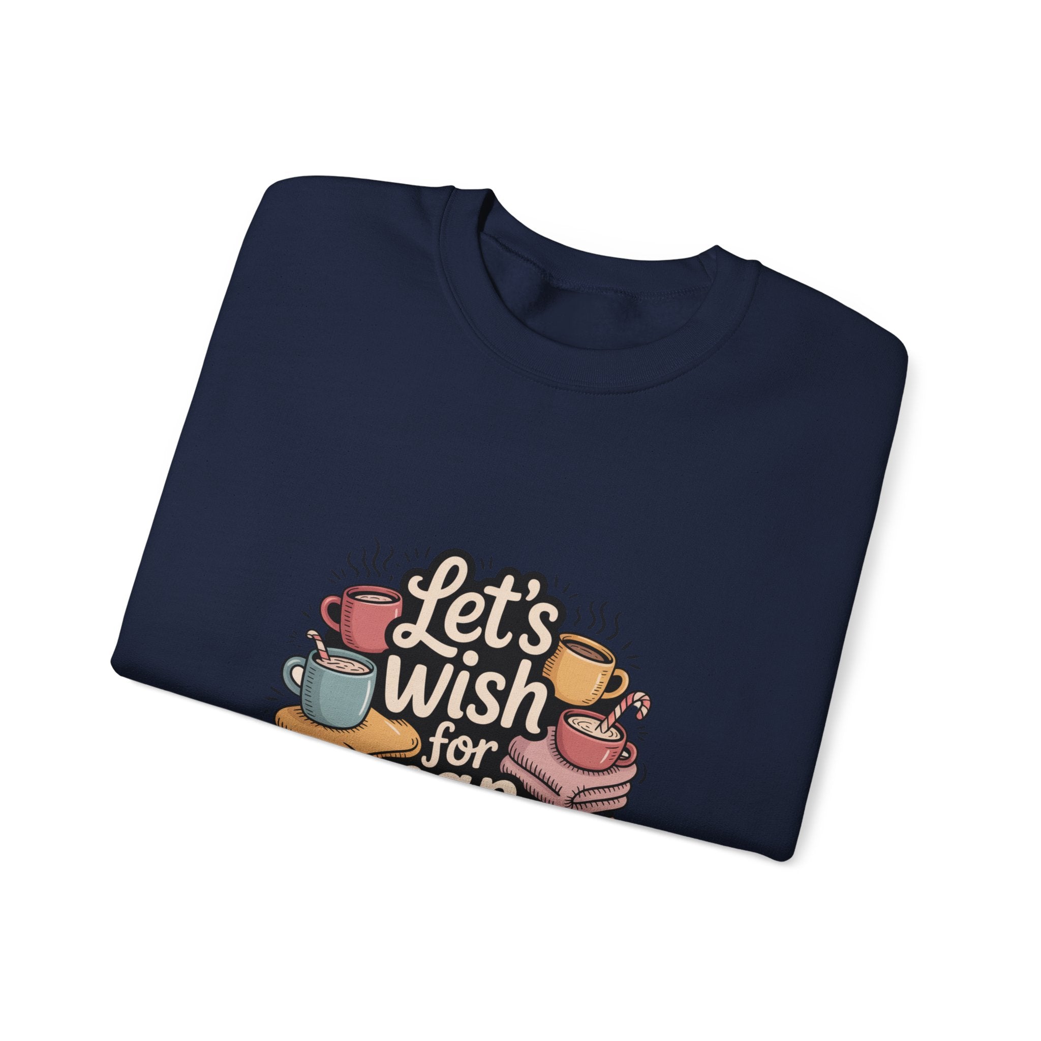 Let's Wish for Nap Time Sweatshirt | introvert Christmas sweatshirt, festive burnout