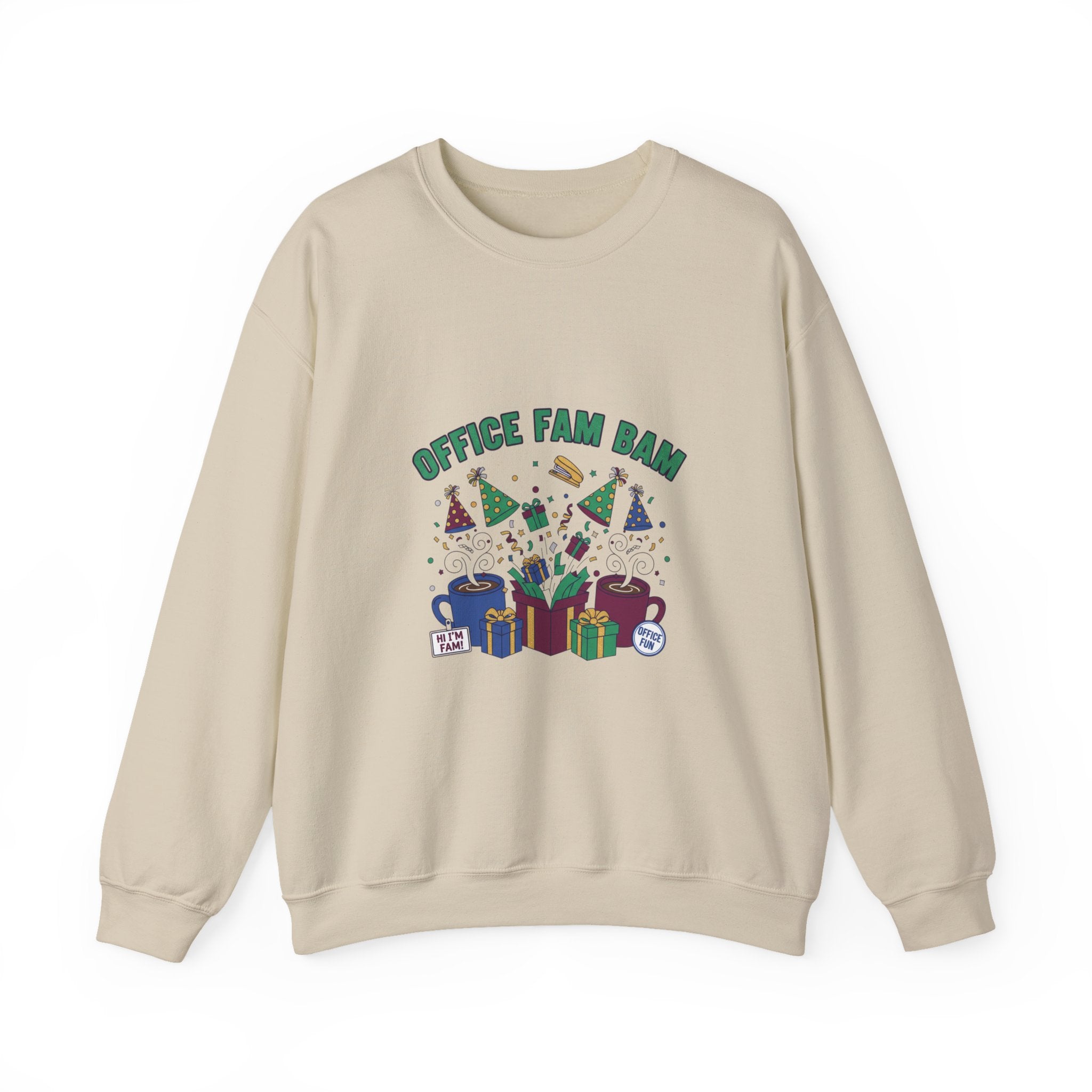 Office Fam Ram Crewneck Sweatshirt | Secret Santa, Office Party Humor