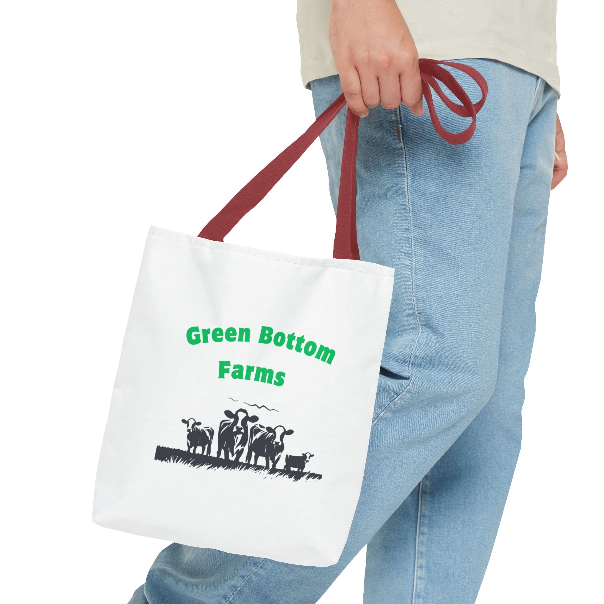 Farm-Themed Tote Bag, Eco-Friendly Shopping Bag, Green Bottom Farms, Gift for Farmers, Barnyard Animals