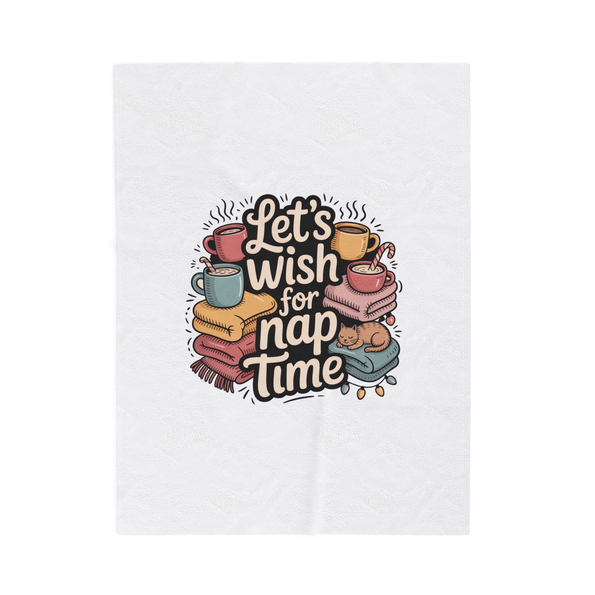 Let’s Wish for Nap Time Plush Blanket | Holiday Burnout, Introvert Comfort
