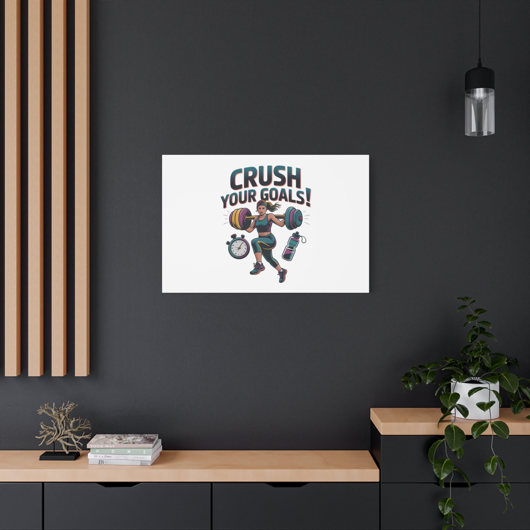 Crush Your Goals Fitness Artwork | Canvas