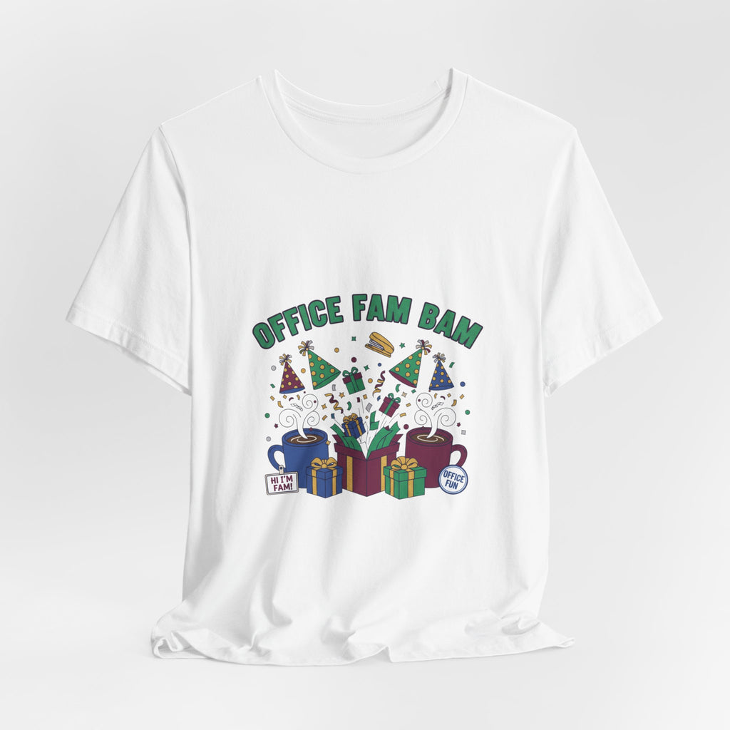 Office Fam Ban Tee | Secret Santa shirt, corporate holiday party humor
