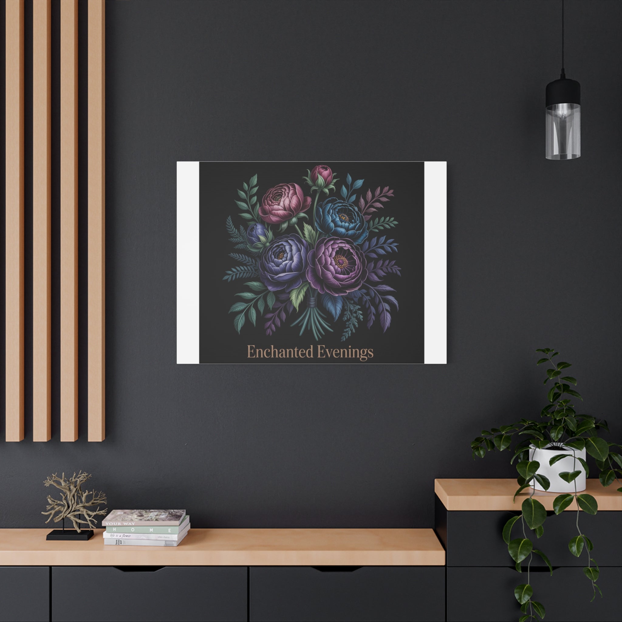 Moody Rose Bouquet Canvas | Matte Stretched Wall Art