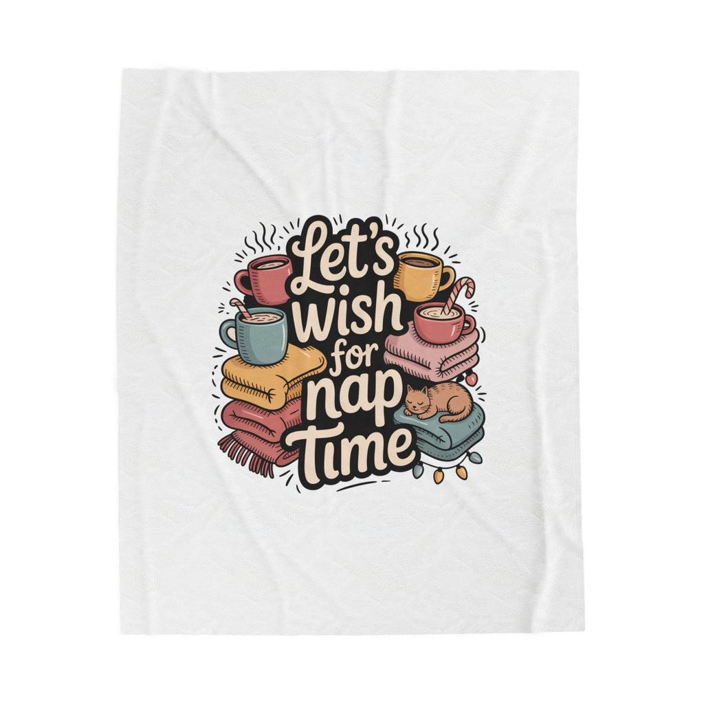 Let’s Wish for Nap Time Plush Blanket | Holiday Burnout, Introvert Comfort