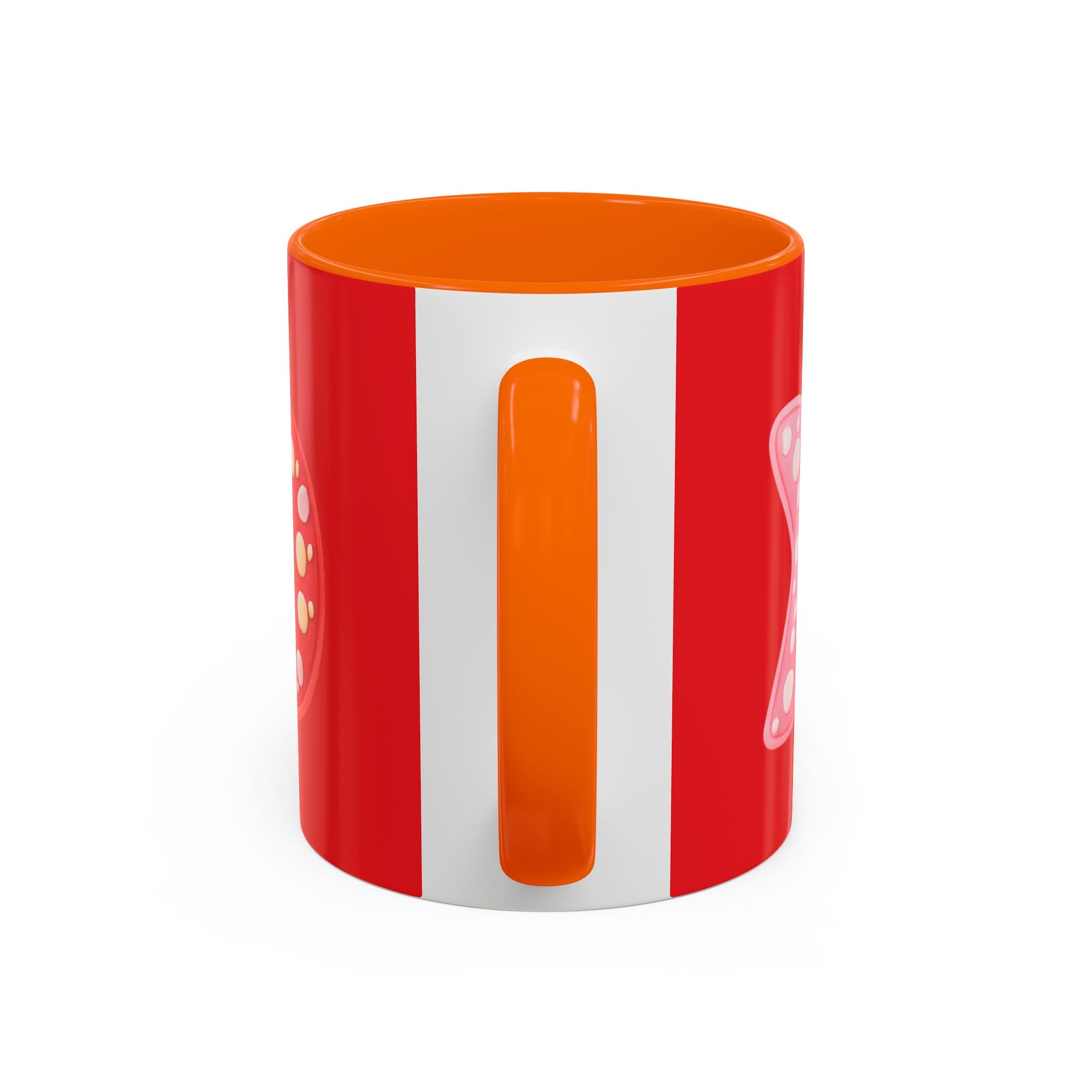 XO Valentine Coffee Mug — Red Accent Romantic Ceramic Mug