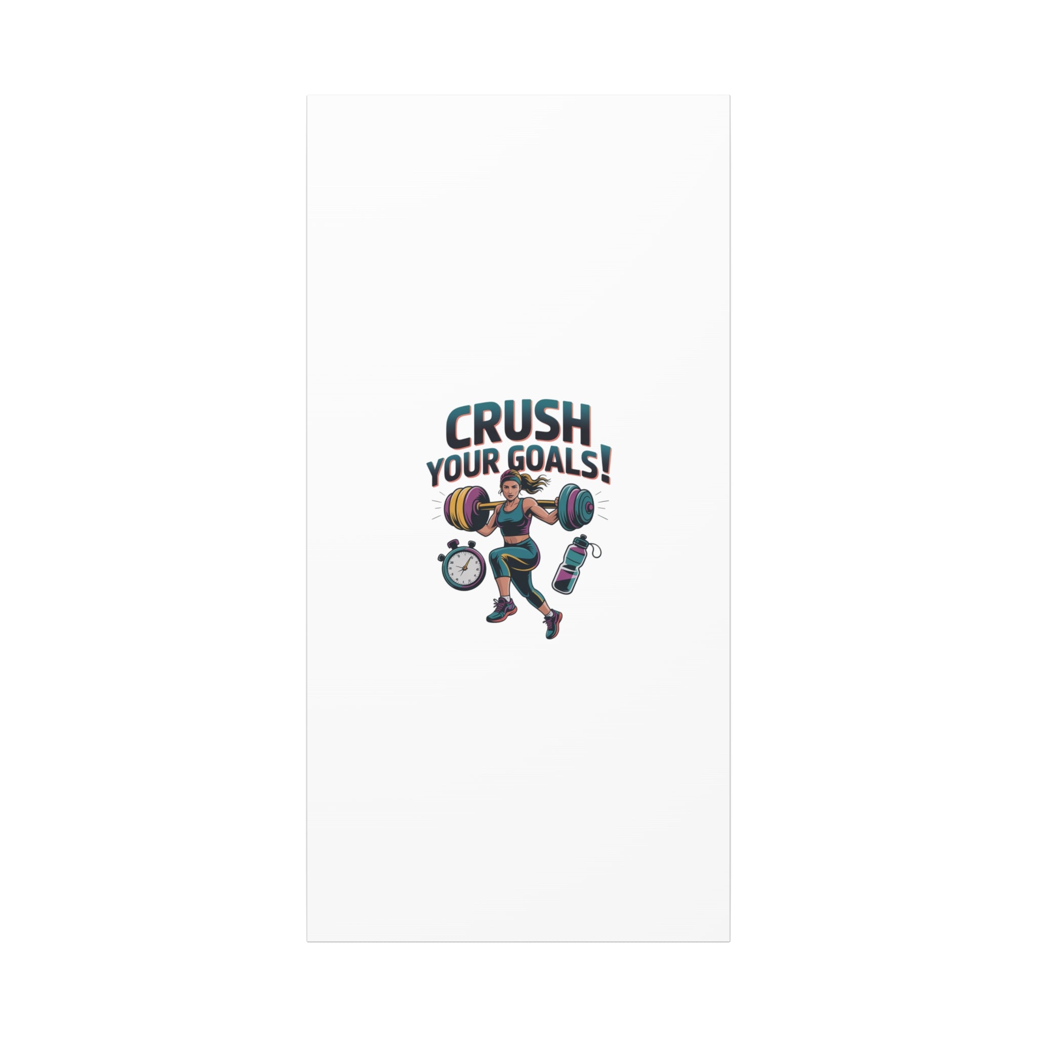 Crush Your Goals Fitness Artwork | Canvas