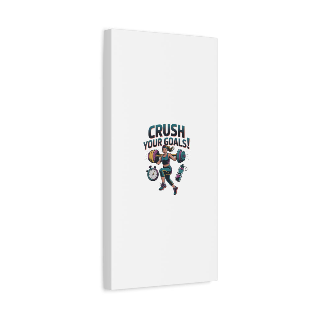 Crush Your Goals Fitness Artwork | Canvas