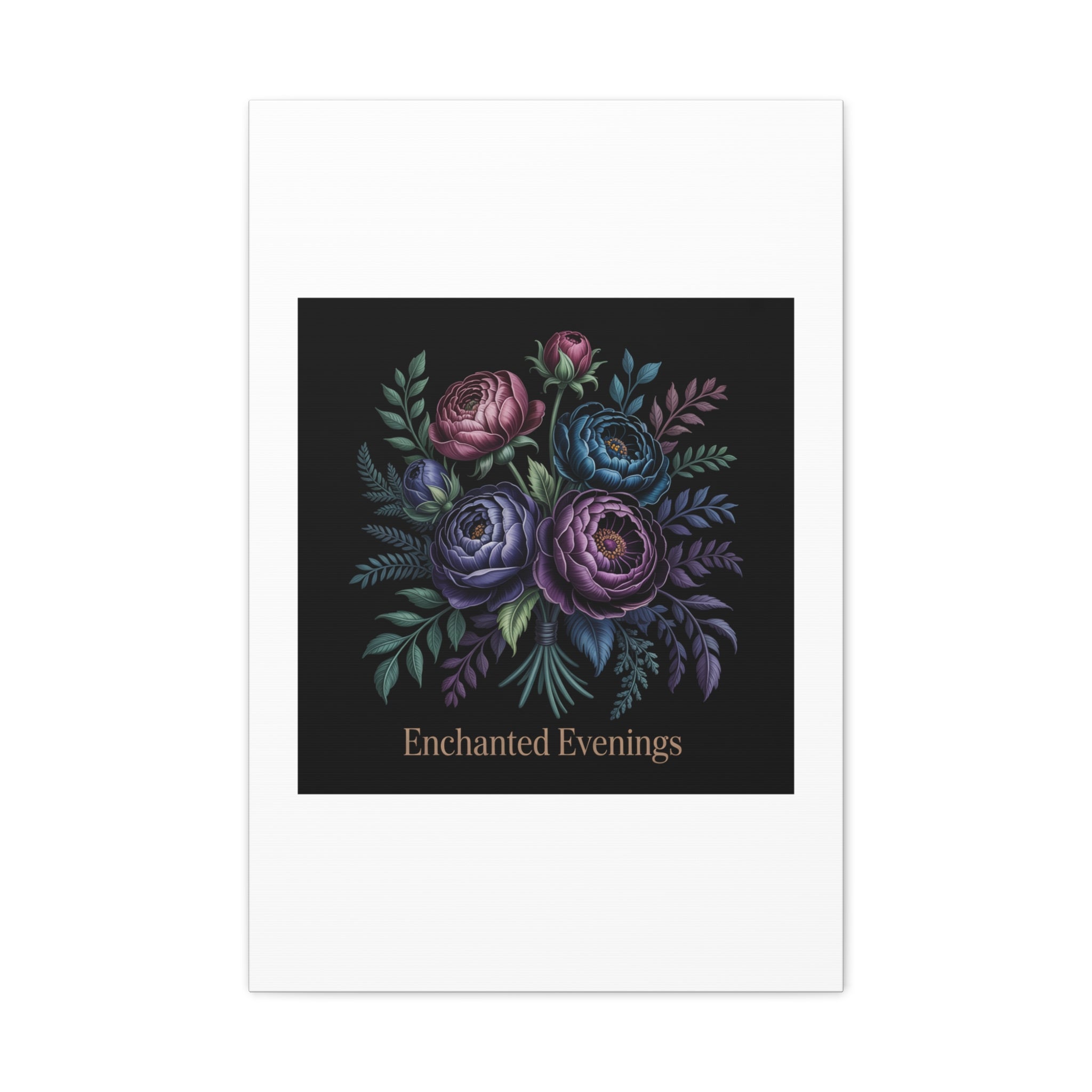 Moody Rose Bouquet Canvas | Matte Stretched Wall Art