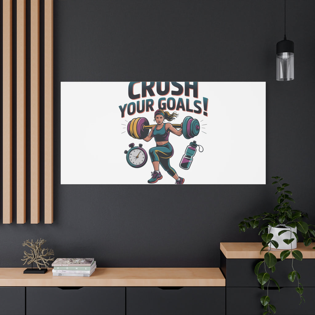 Crush Your Goals Fitness Artwork | Canvas