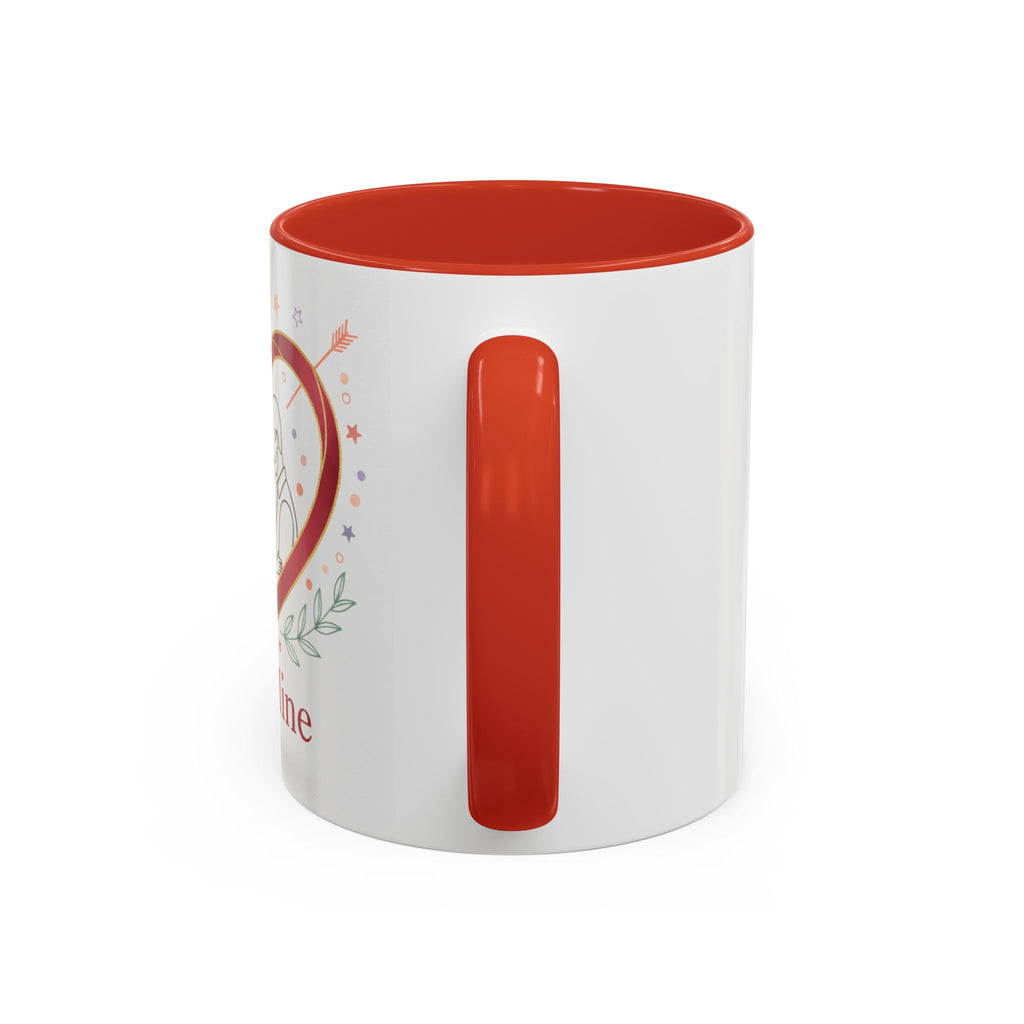 Be Mine Heart Couple Accent Coffee Mug — Romantic Valentine’s Gift (11/15oz)