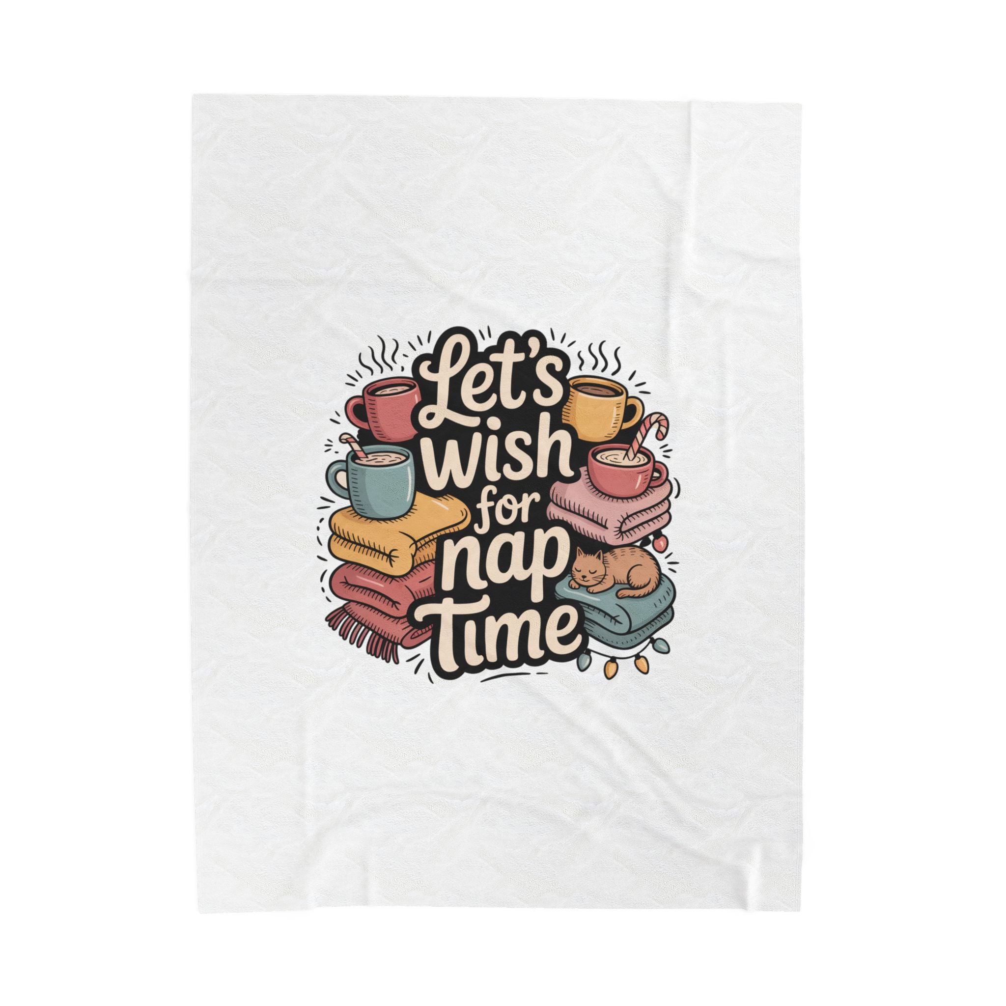 Let’s Wish for Nap Time Plush Blanket | Holiday Burnout, Introvert Comfort