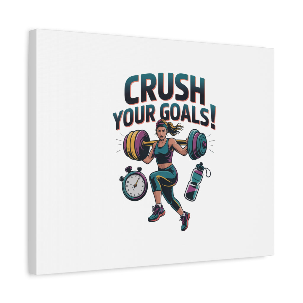 Crush Your Goals Fitness Artwork | Canvas