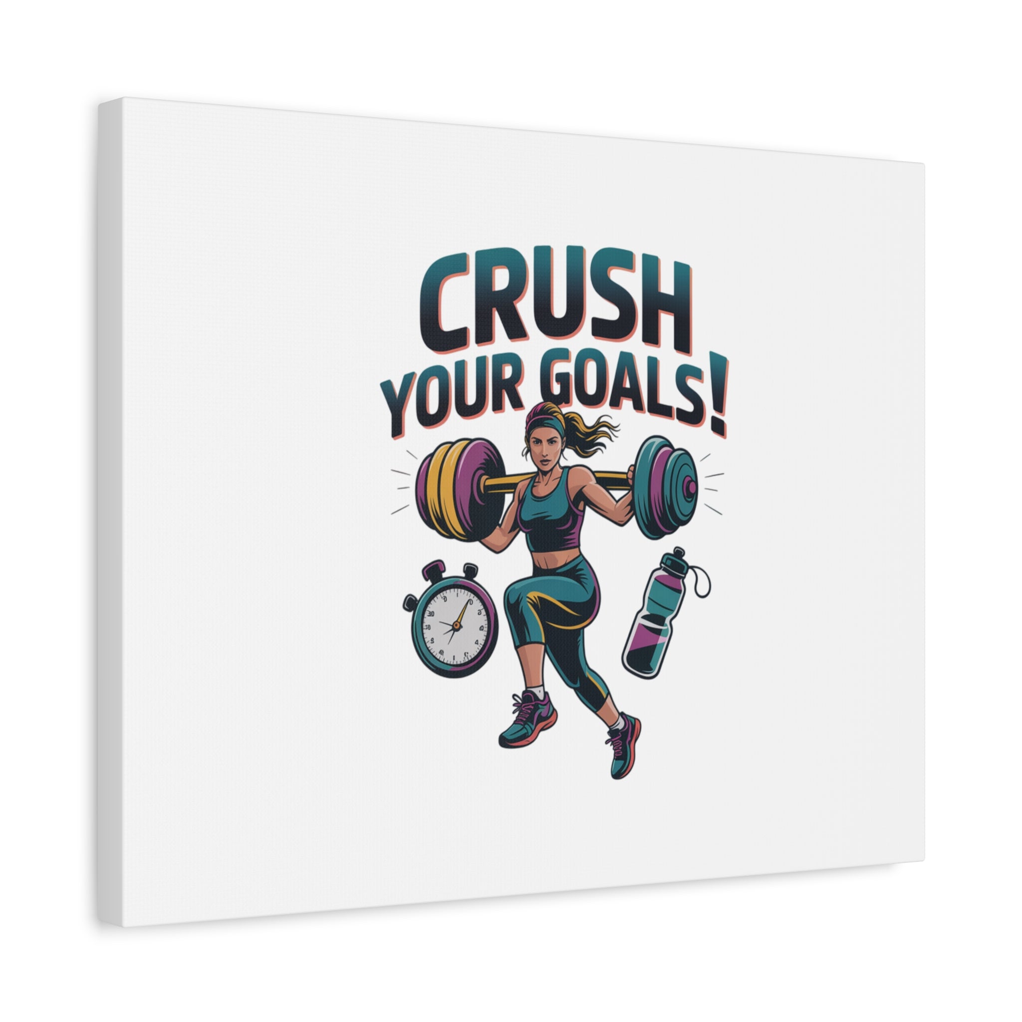 Crush Your Goals Fitness Artwork | Canvas