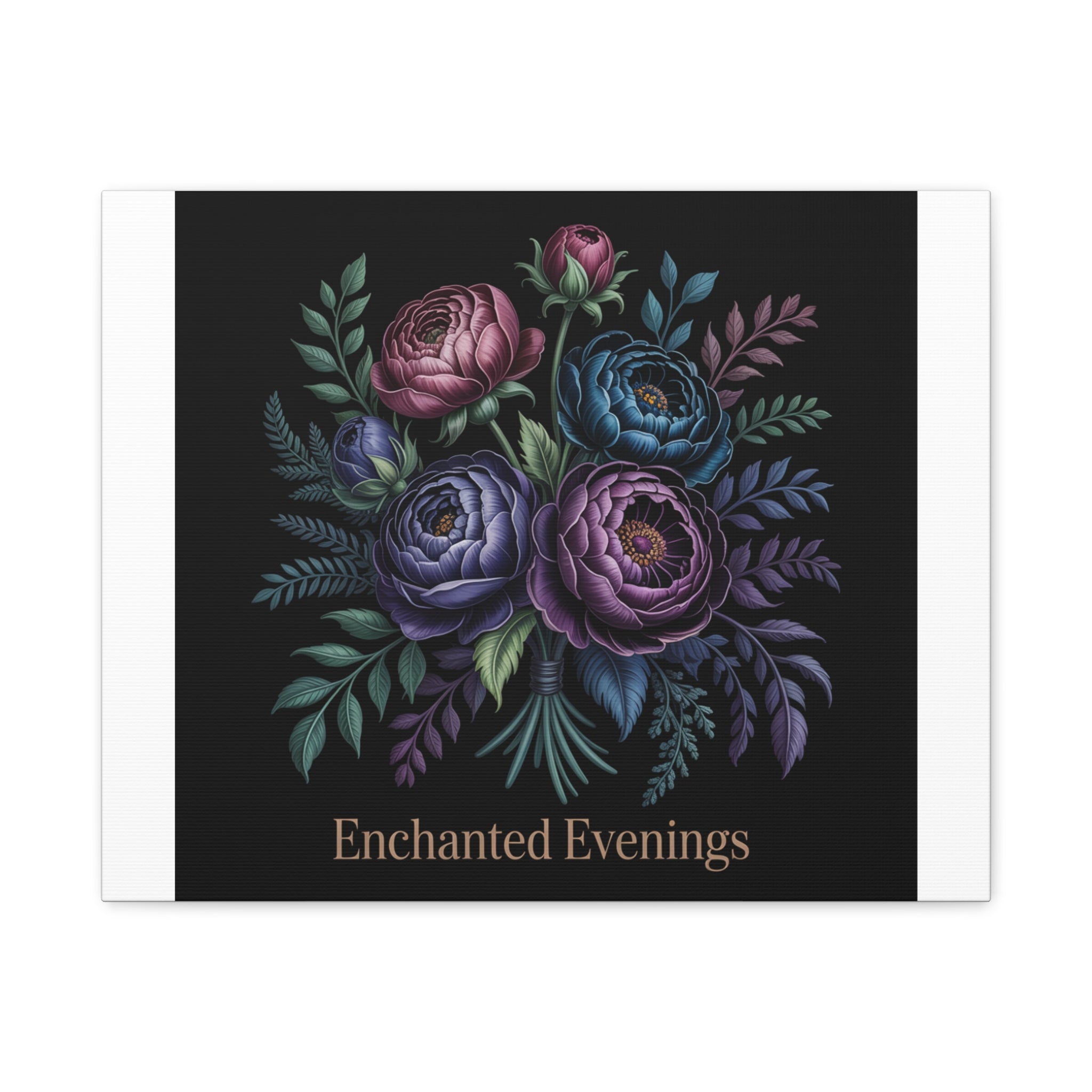Moody Rose Bouquet Canvas | Matte Stretched Wall Art