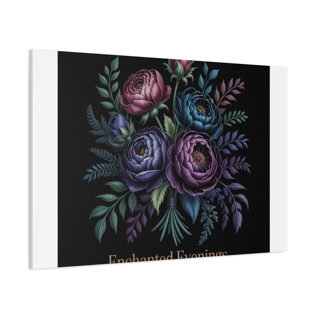 Moody Rose Bouquet Canvas | Matte Stretched Wall Art