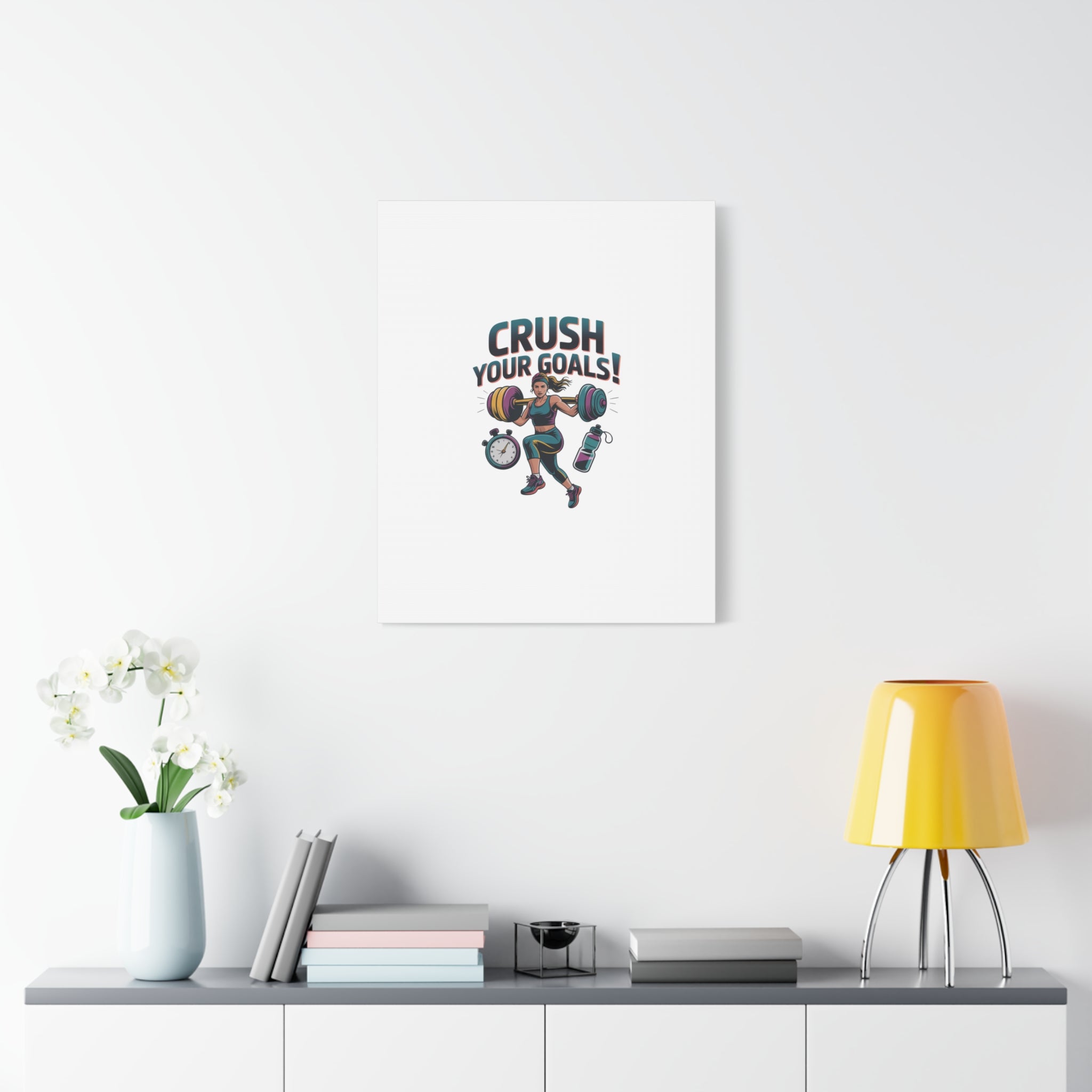 Crush Your Goals Fitness Artwork | Canvas