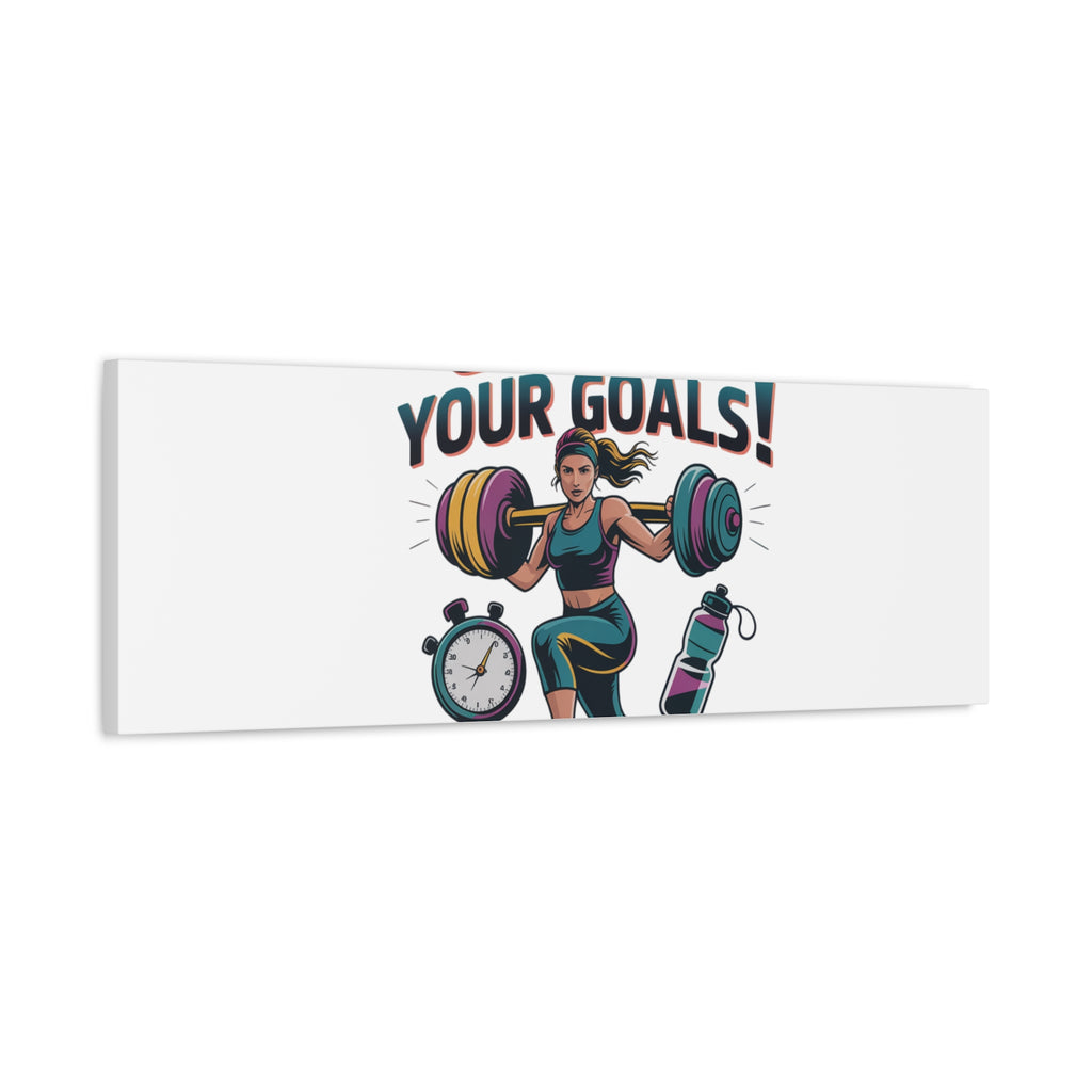 Crush Your Goals Fitness Artwork | Canvas