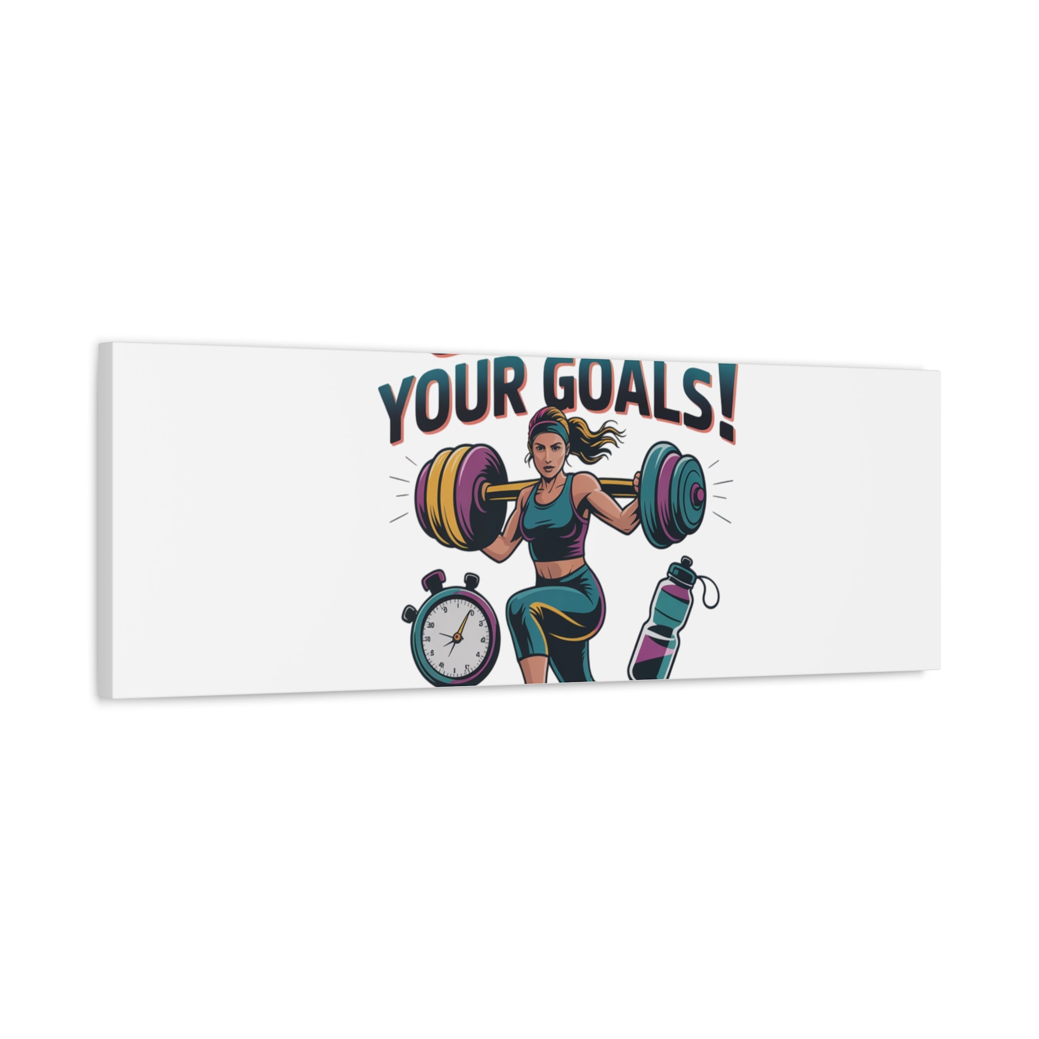 Crush Your Goals Fitness Artwork | Canvas