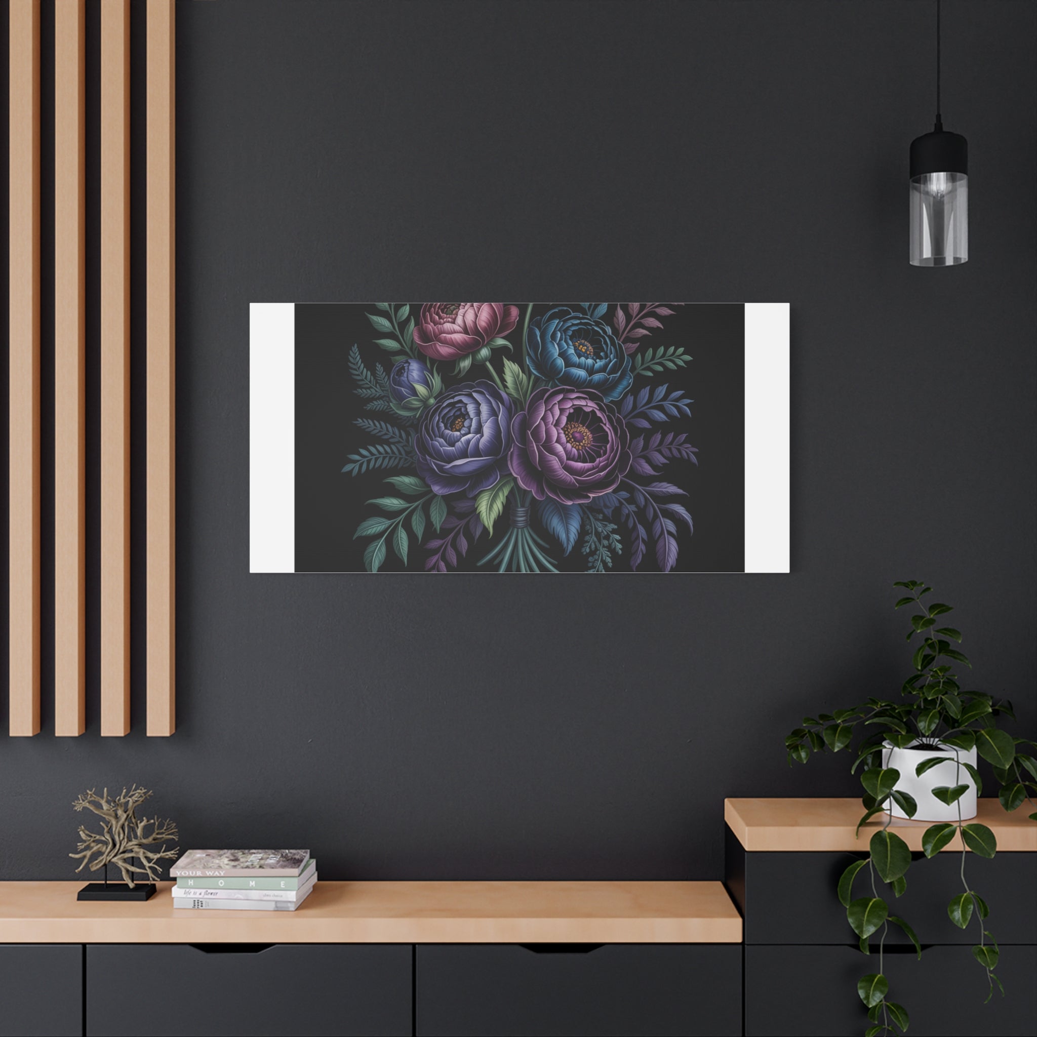 Moody Rose Bouquet Canvas | Matte Stretched Wall Art