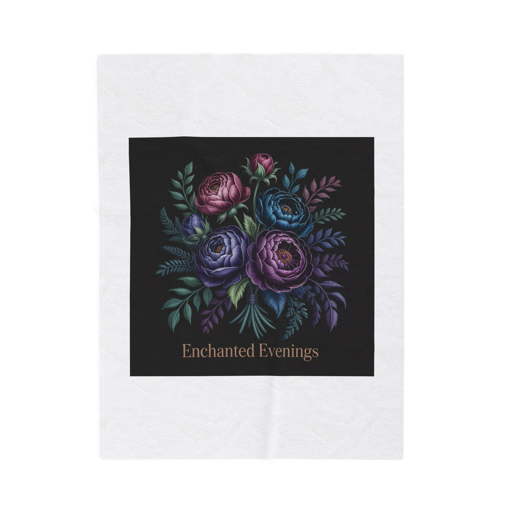 Enchanted Evenings Moody Rose Bouquet Blanket | Dark Floral, Gothic Bloom