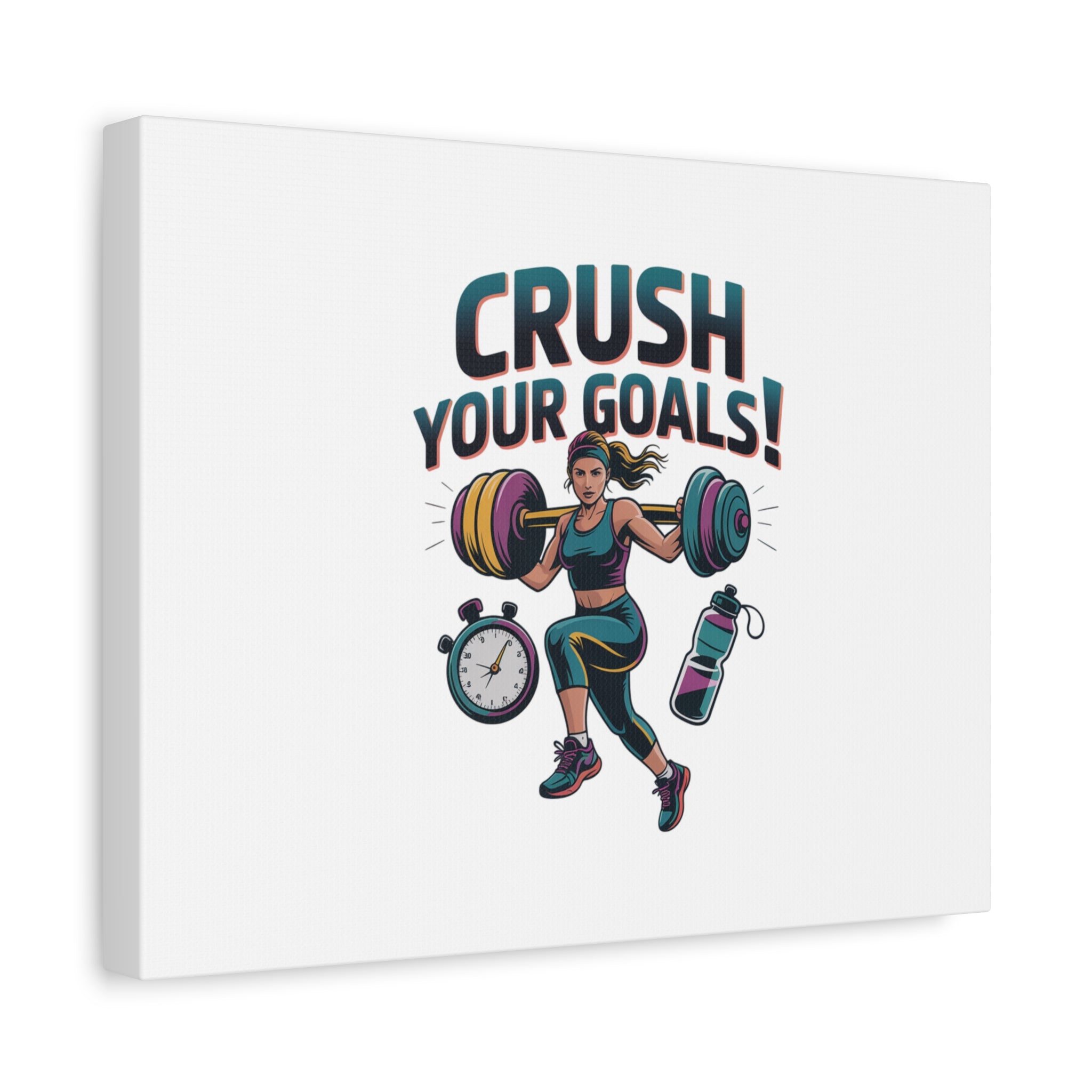 Crush Your Goals Fitness Artwork | Canvas