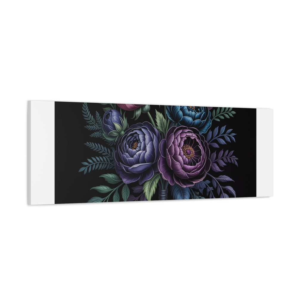 Moody Rose Bouquet Canvas | Matte Stretched Wall Art