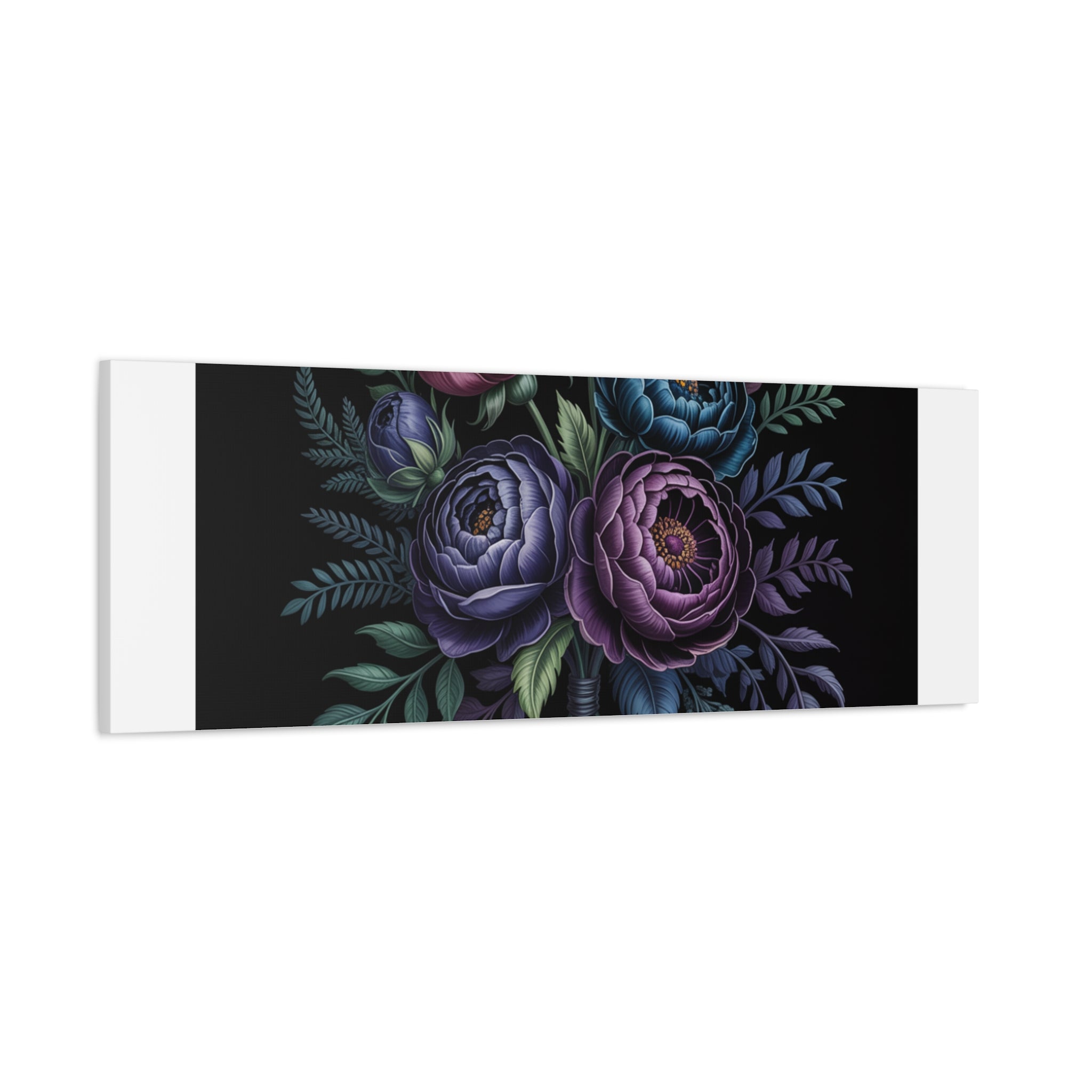 Moody Rose Bouquet Canvas | Matte Stretched Wall Art