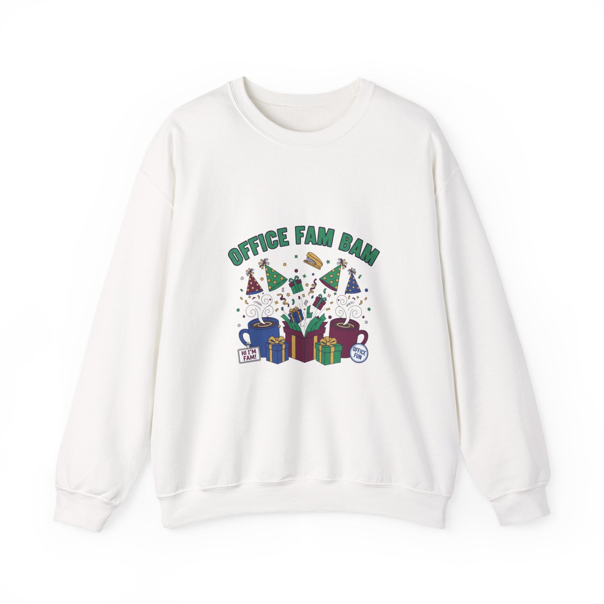Office Fam Ram Crewneck Sweatshirt | Secret Santa, Office Party Humor