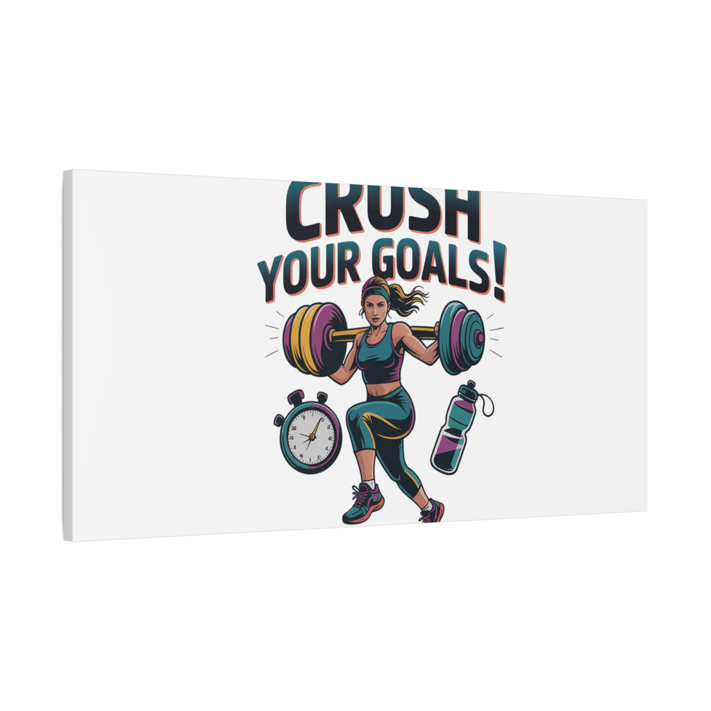 Crush Your Goals Fitness Artwork | Canvas