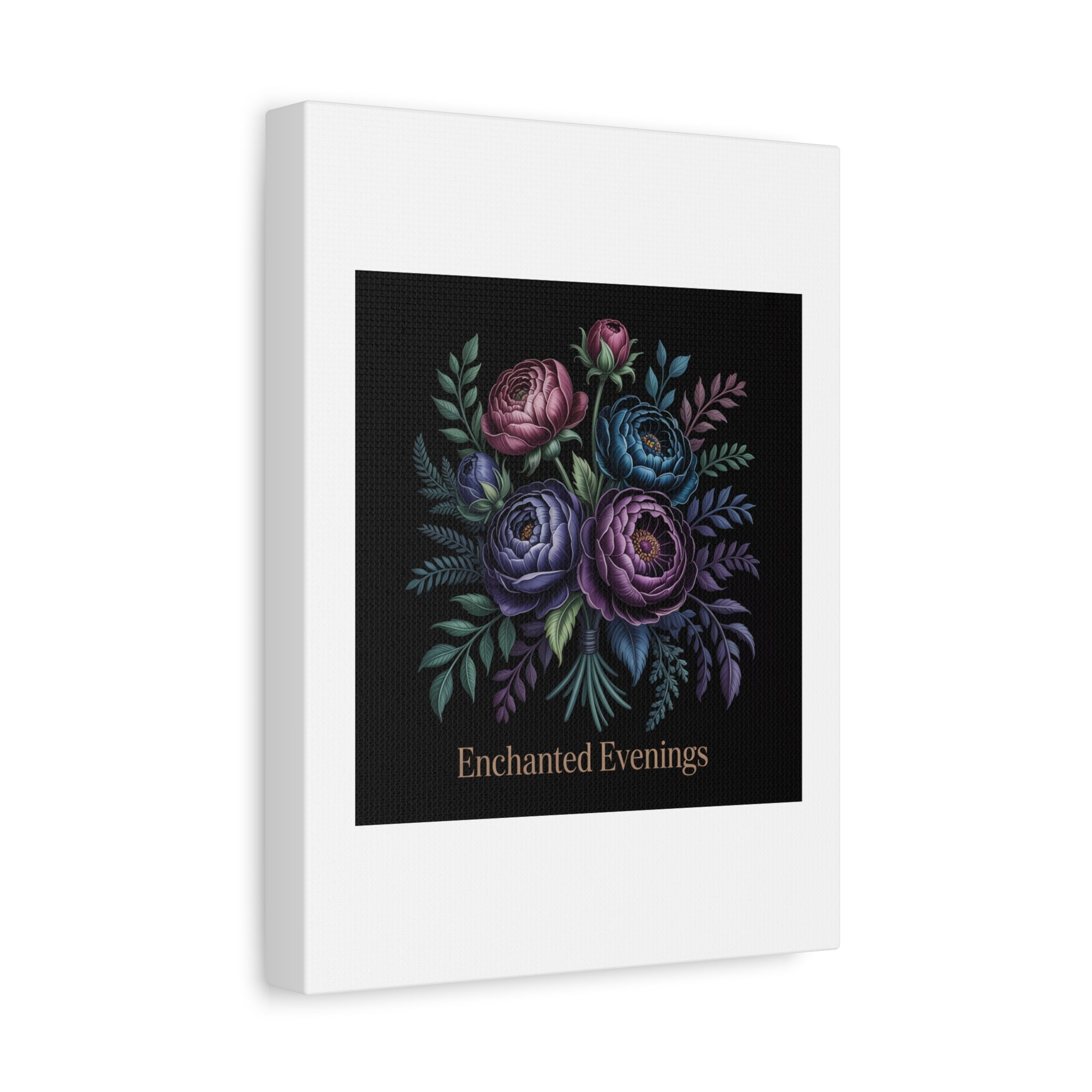 Moody Rose Bouquet Canvas | Matte Stretched Wall Art