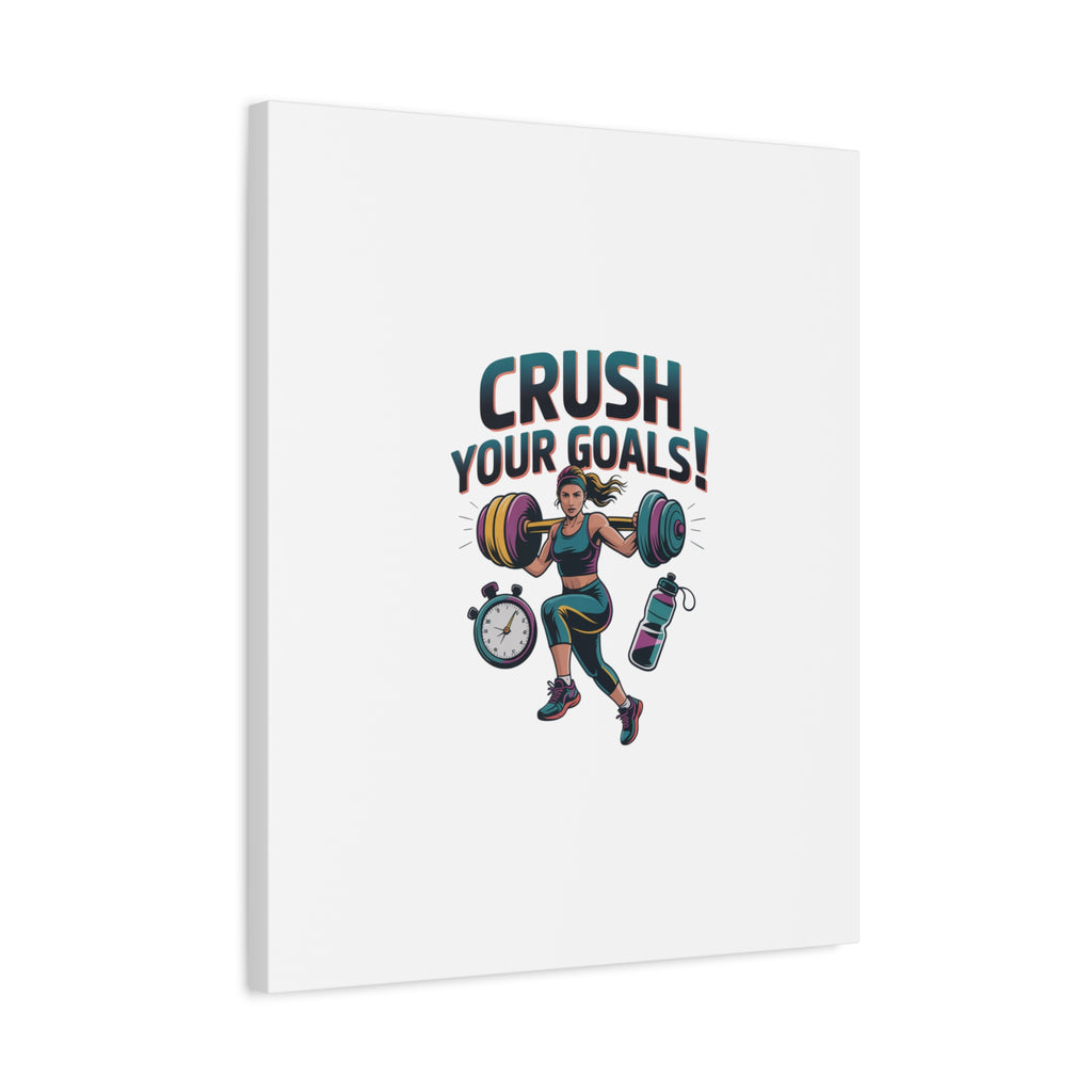 Crush Your Goals Fitness Artwork | Canvas