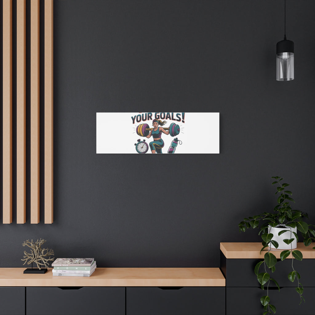 Crush Your Goals Fitness Artwork | Canvas