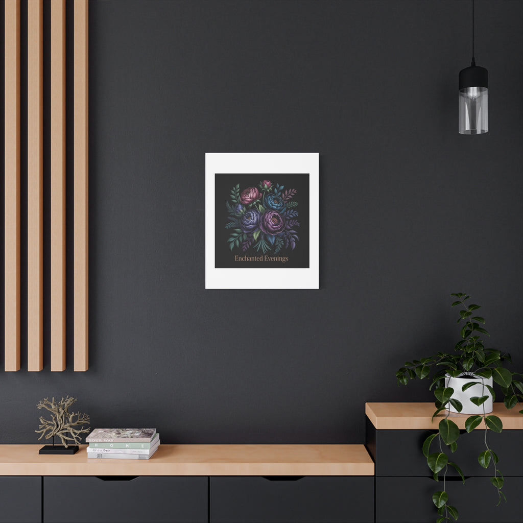 Moody Rose Bouquet Canvas | Matte Stretched Wall Art