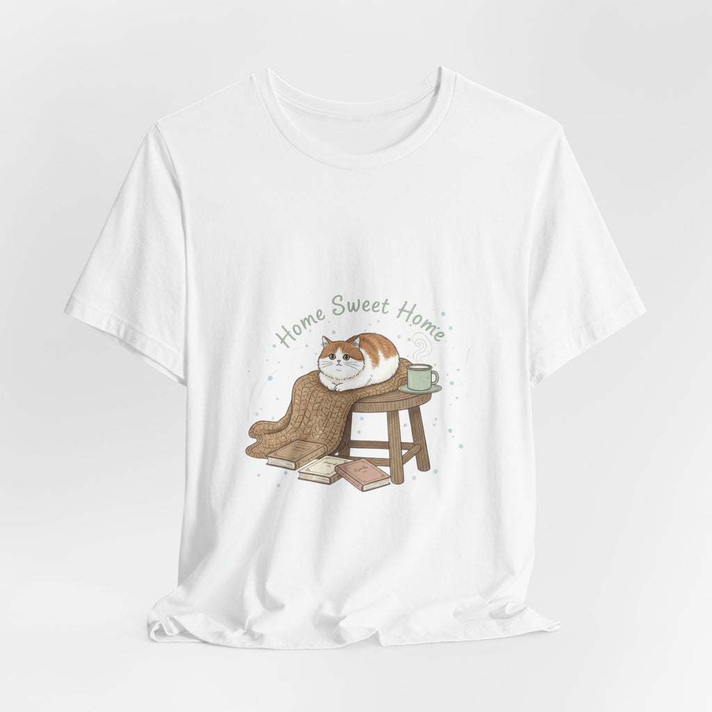Home Sweet Homebody Tee | cozy winter shirt, book lover design