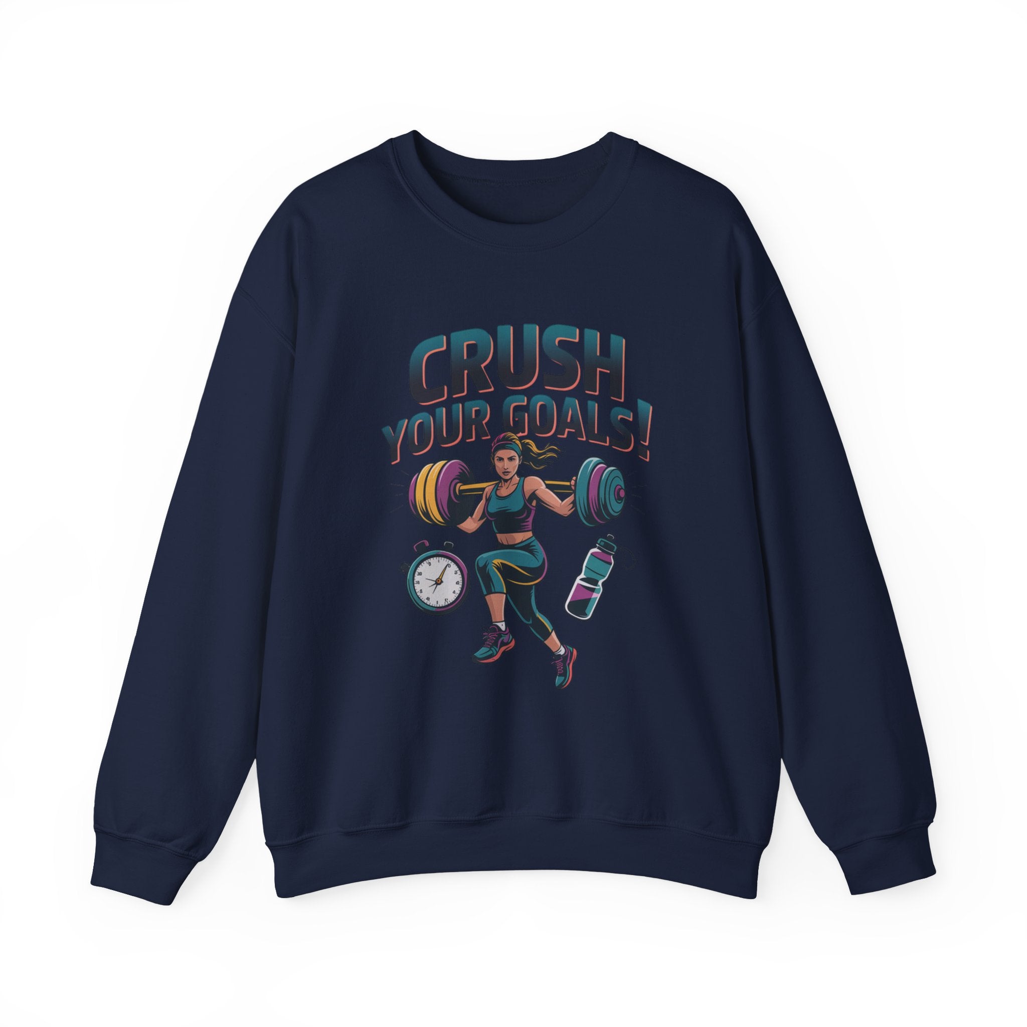 Crush Your Goals Sweatshirt | New Year Workout Motivation, Gym Motivation