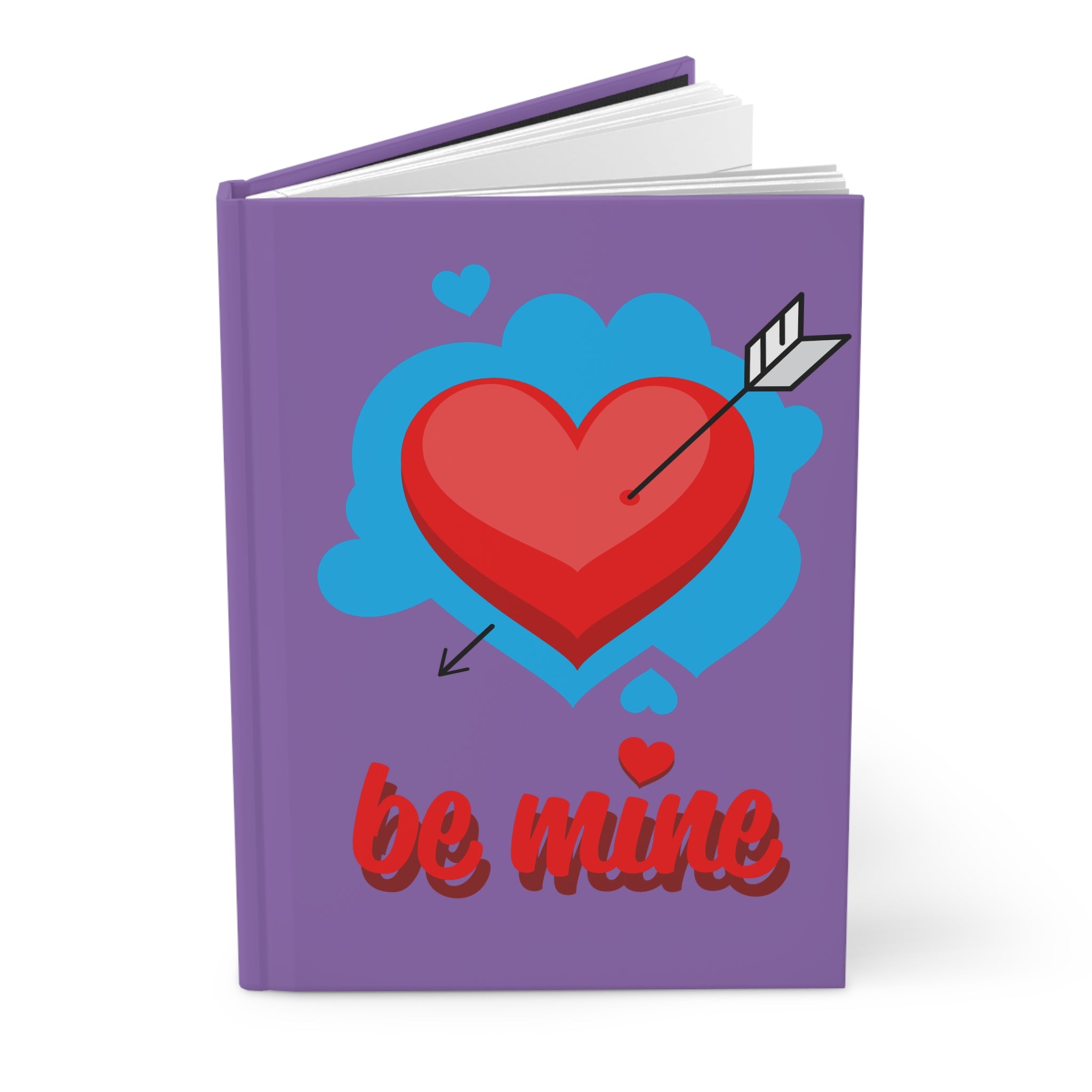 Be Mine Hardcover Journal – Valentine Heart Arrow Notebook