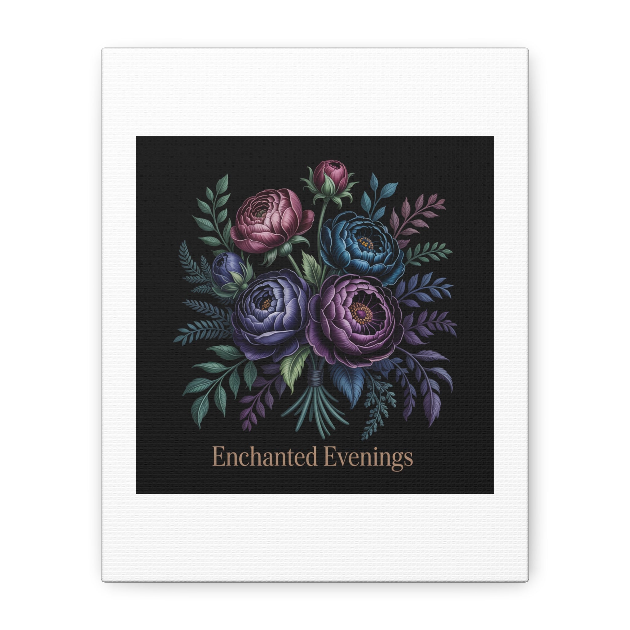 Moody Rose Bouquet Canvas | Matte Stretched Wall Art