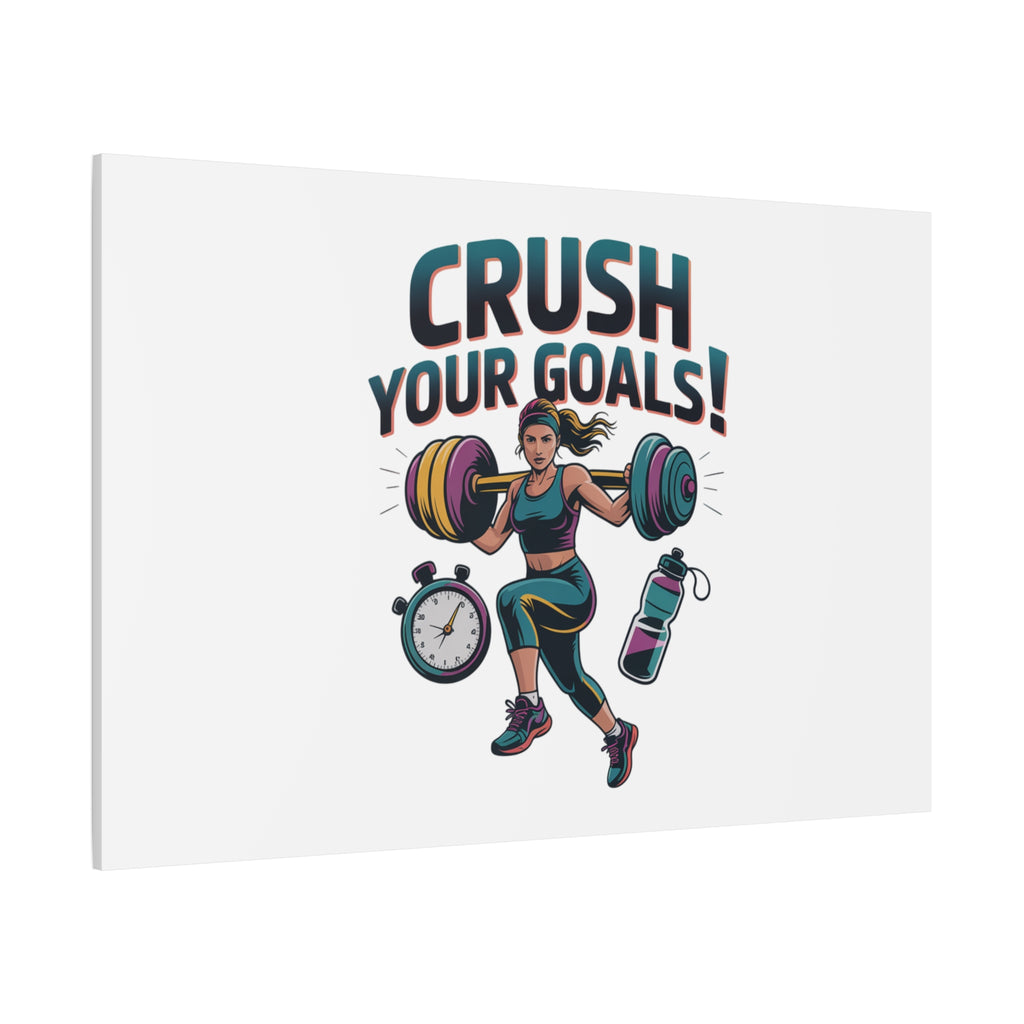 Crush Your Goals Fitness Artwork | Canvas