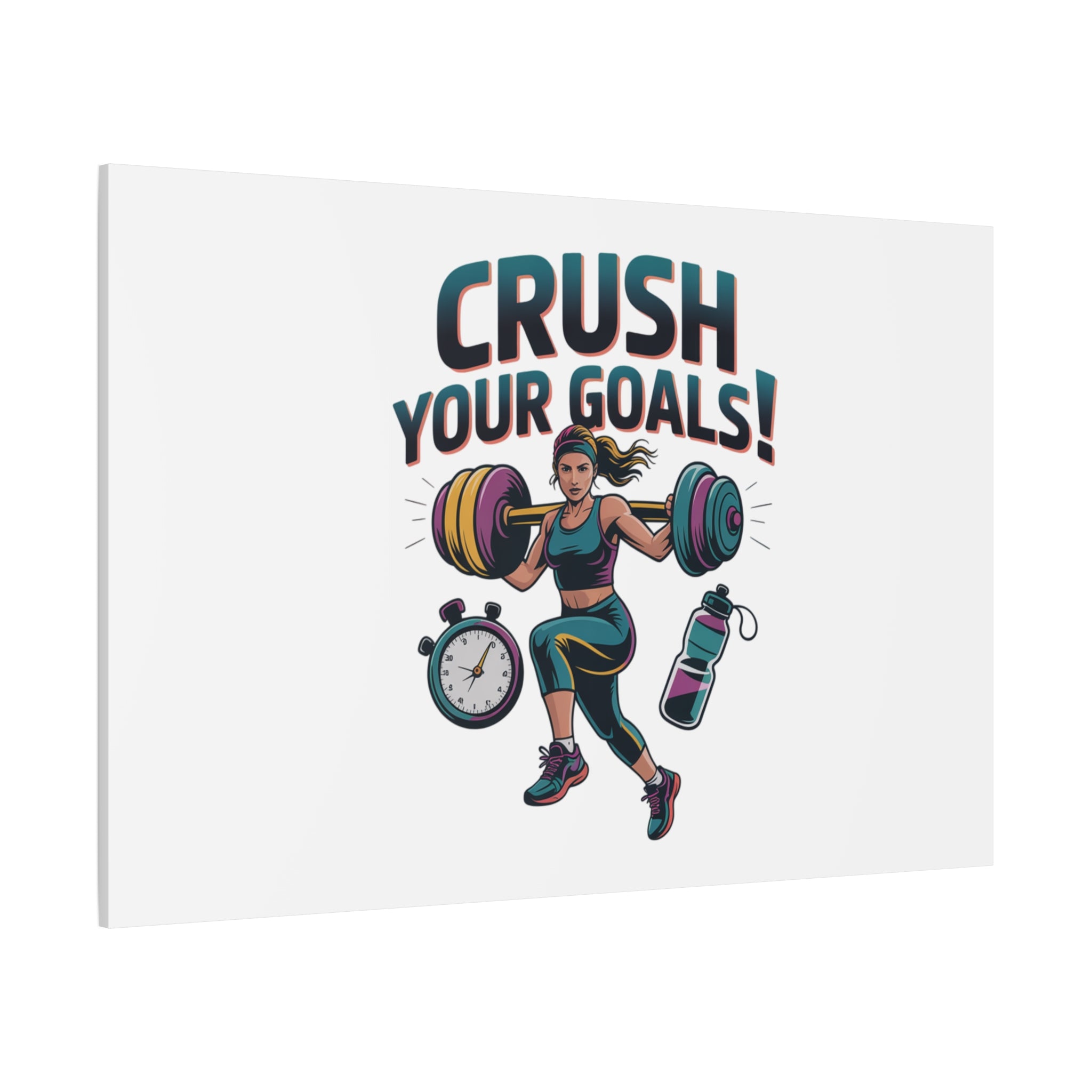 Crush Your Goals Fitness Artwork | Canvas